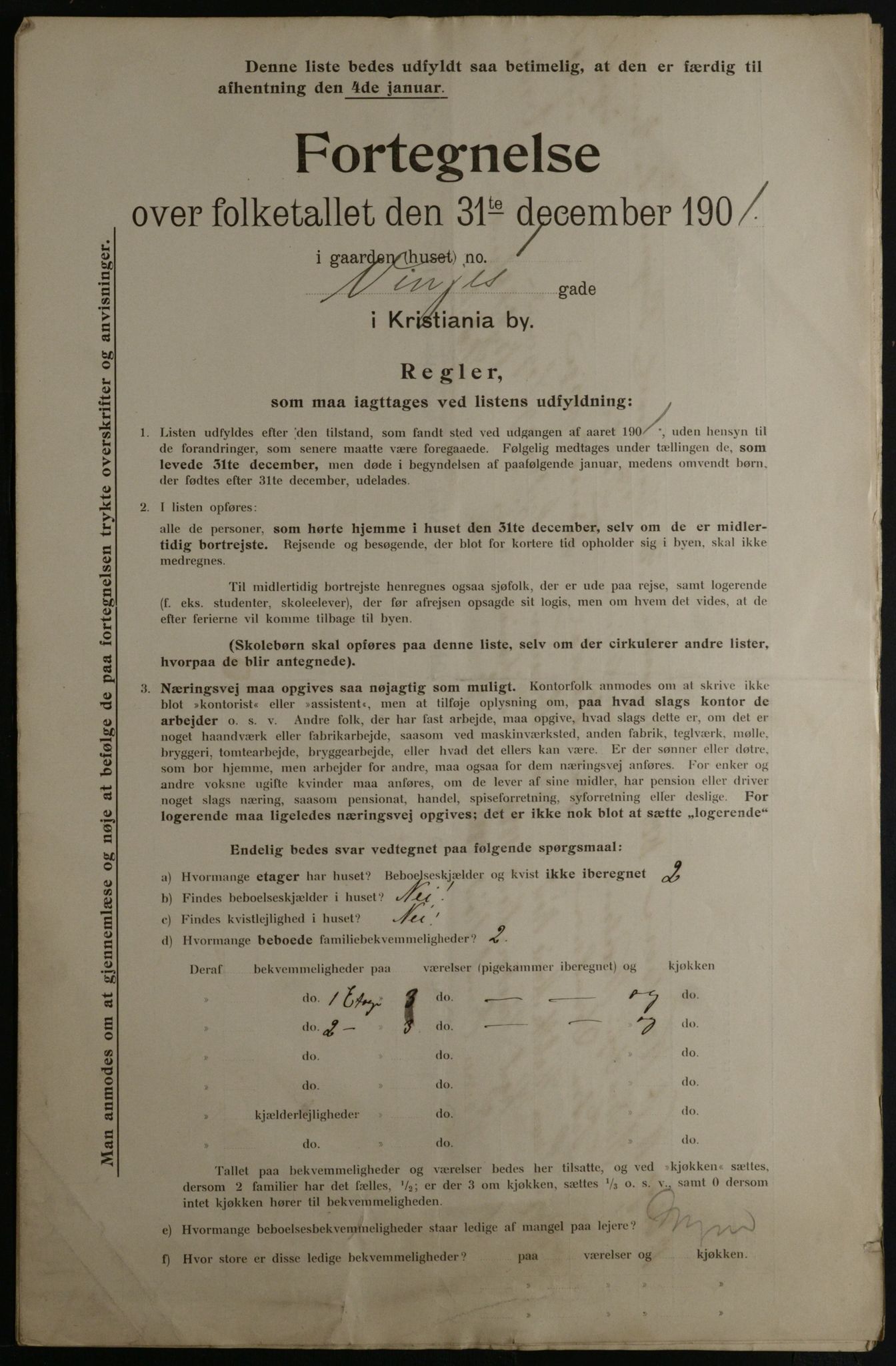 OBA, Municipal Census 1901 for Kristiania, 1901, p. 18979