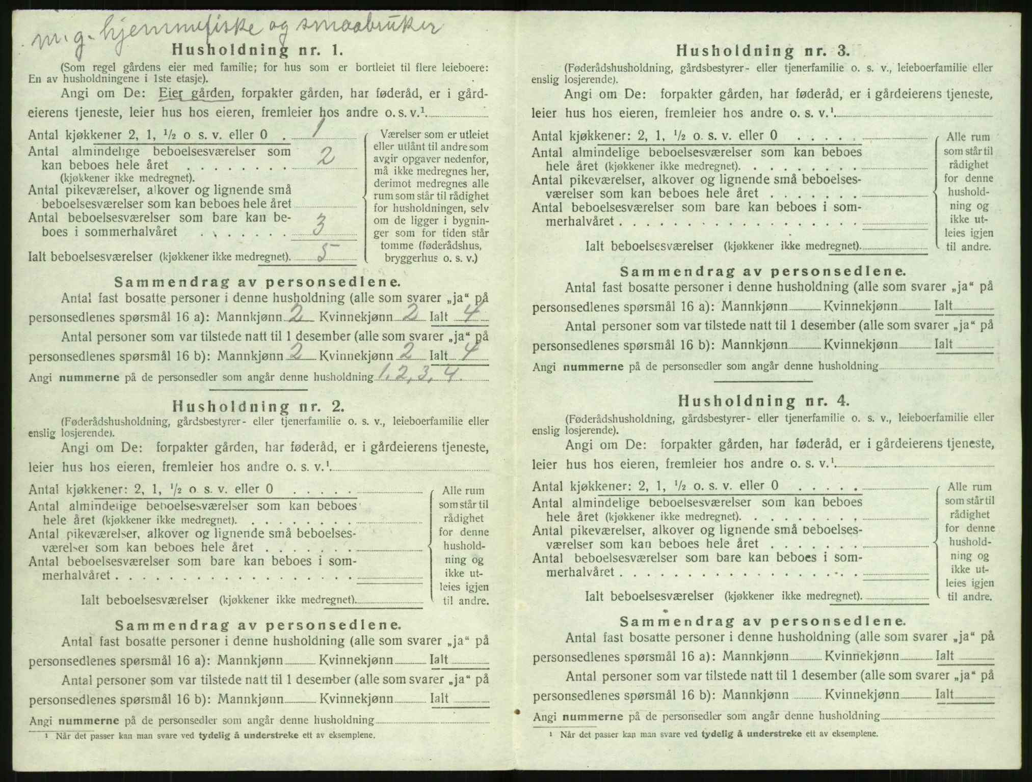 SAT, 1920 census for Ørskog, 1920, p. 299