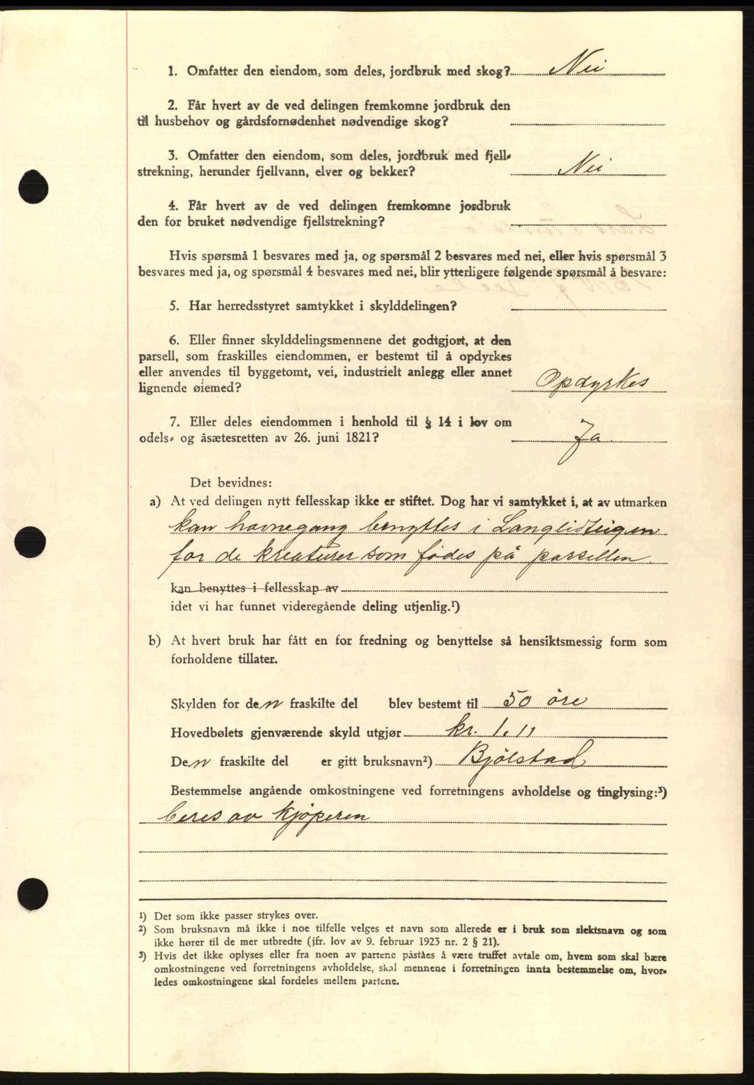 Romsdal sorenskriveri, AV/SAT-A-4149/1/2/2C: Mortgage book no. A7, 1939-1939, Diary no: : 1406/1939