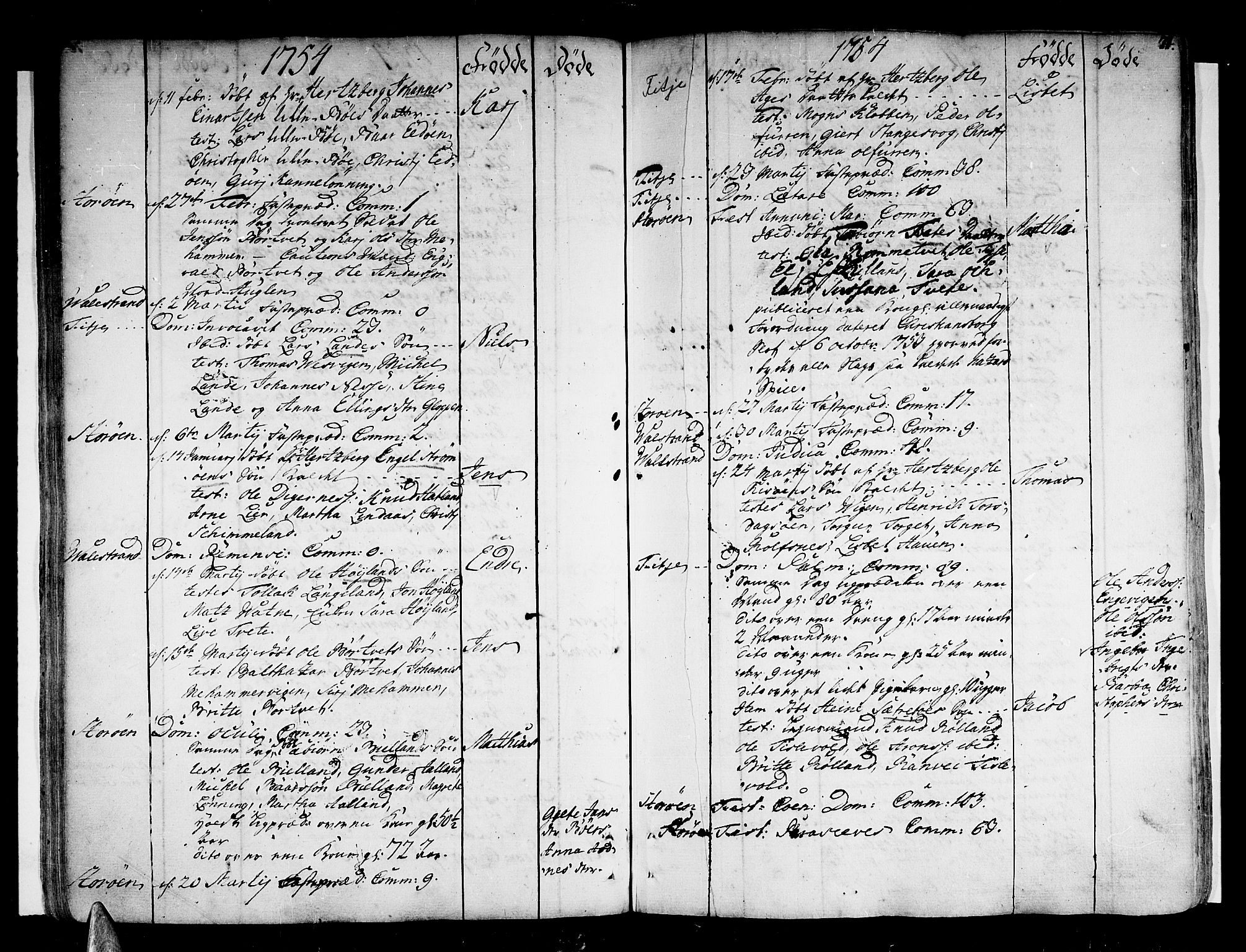 Stord sokneprestembete, AV/SAB-A-78201/H/Haa: Parish register (official) no. A 2, 1744-1777, p. 71