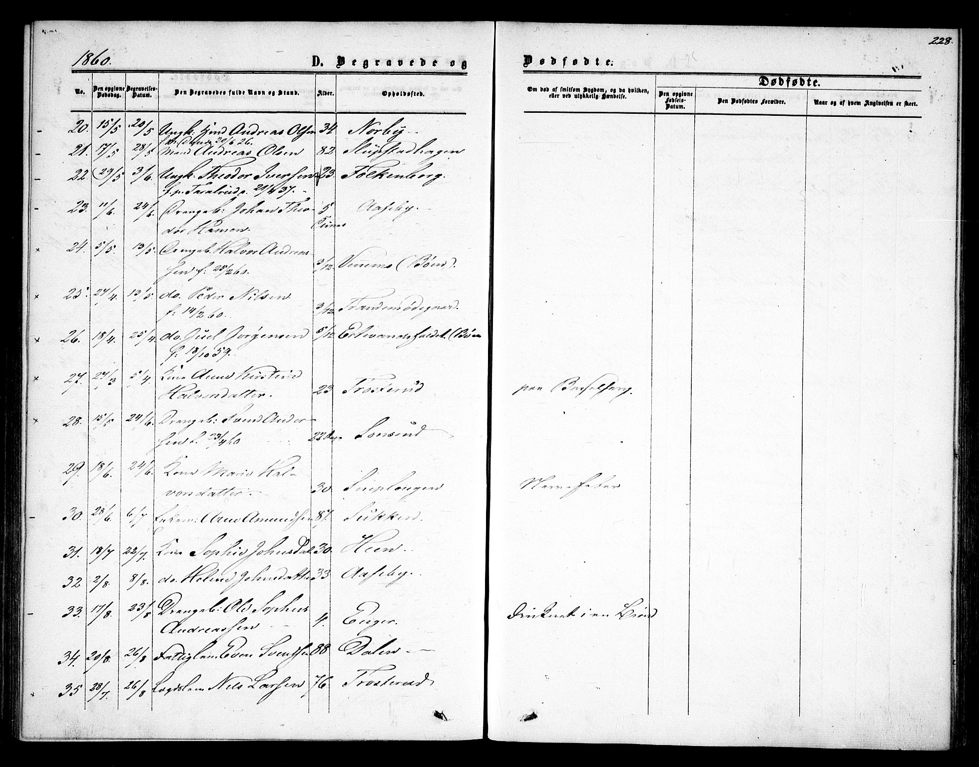 Rødenes prestekontor Kirkebøker, SAO/A-2005/F/Fa/L0007: Parish register (official) no. I 7, 1860-1869, p. 228