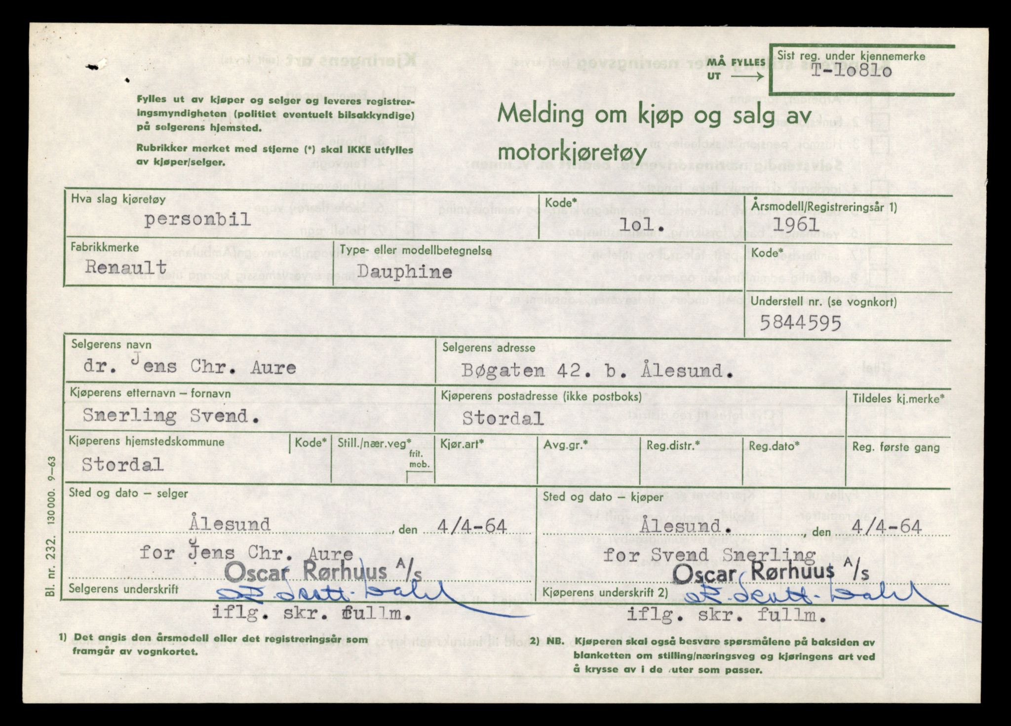 Møre og Romsdal vegkontor - Ålesund trafikkstasjon, AV/SAT-A-4099/F/Fe/L0024: Registreringskort for kjøretøy T 10810 - T 10930, 1927-1998, p. 21