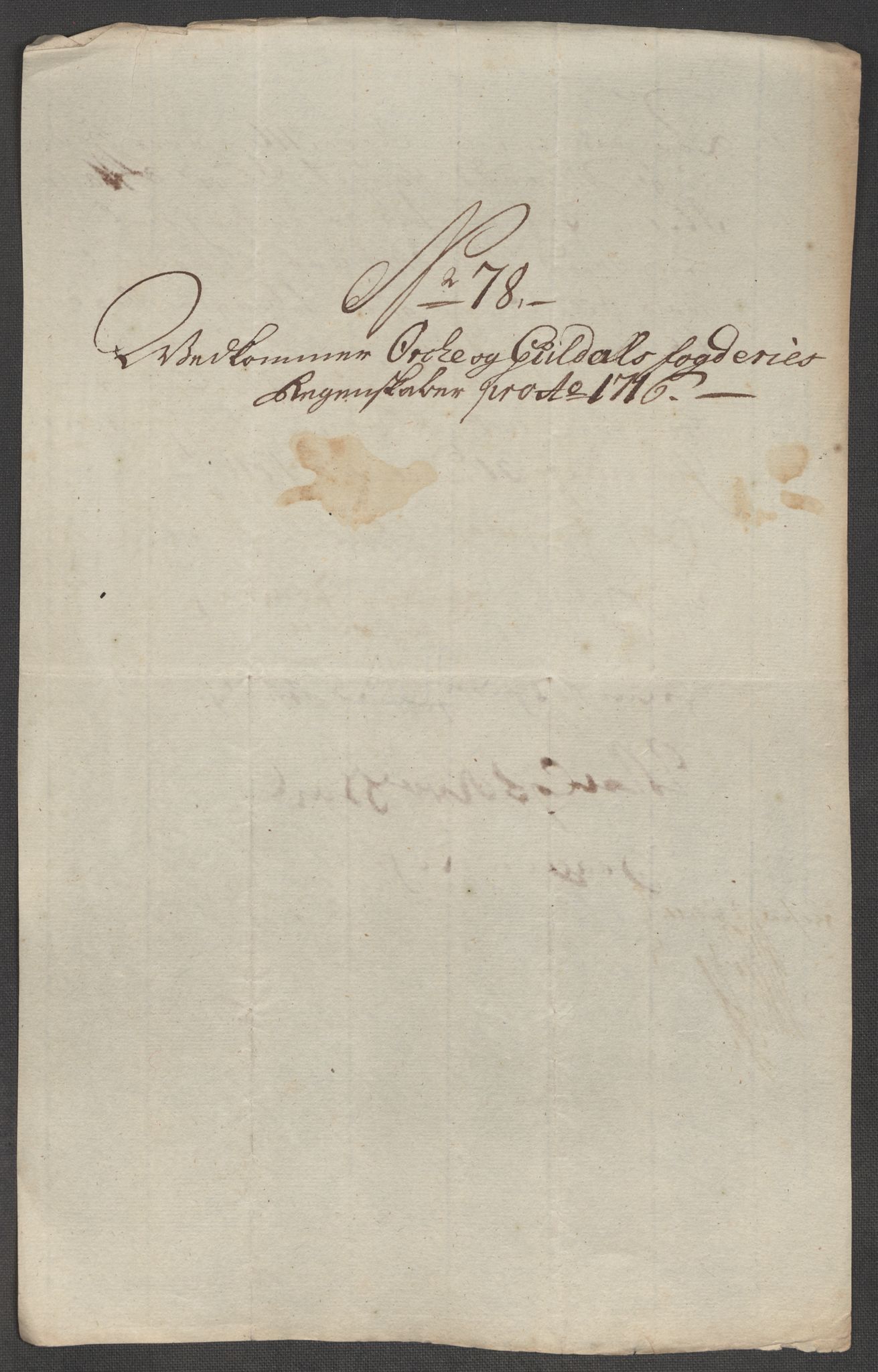 Rentekammeret inntil 1814, Reviderte regnskaper, Fogderegnskap, AV/RA-EA-4092/R60/L3968: Fogderegnskap Orkdal og Gauldal, 1716, p. 196