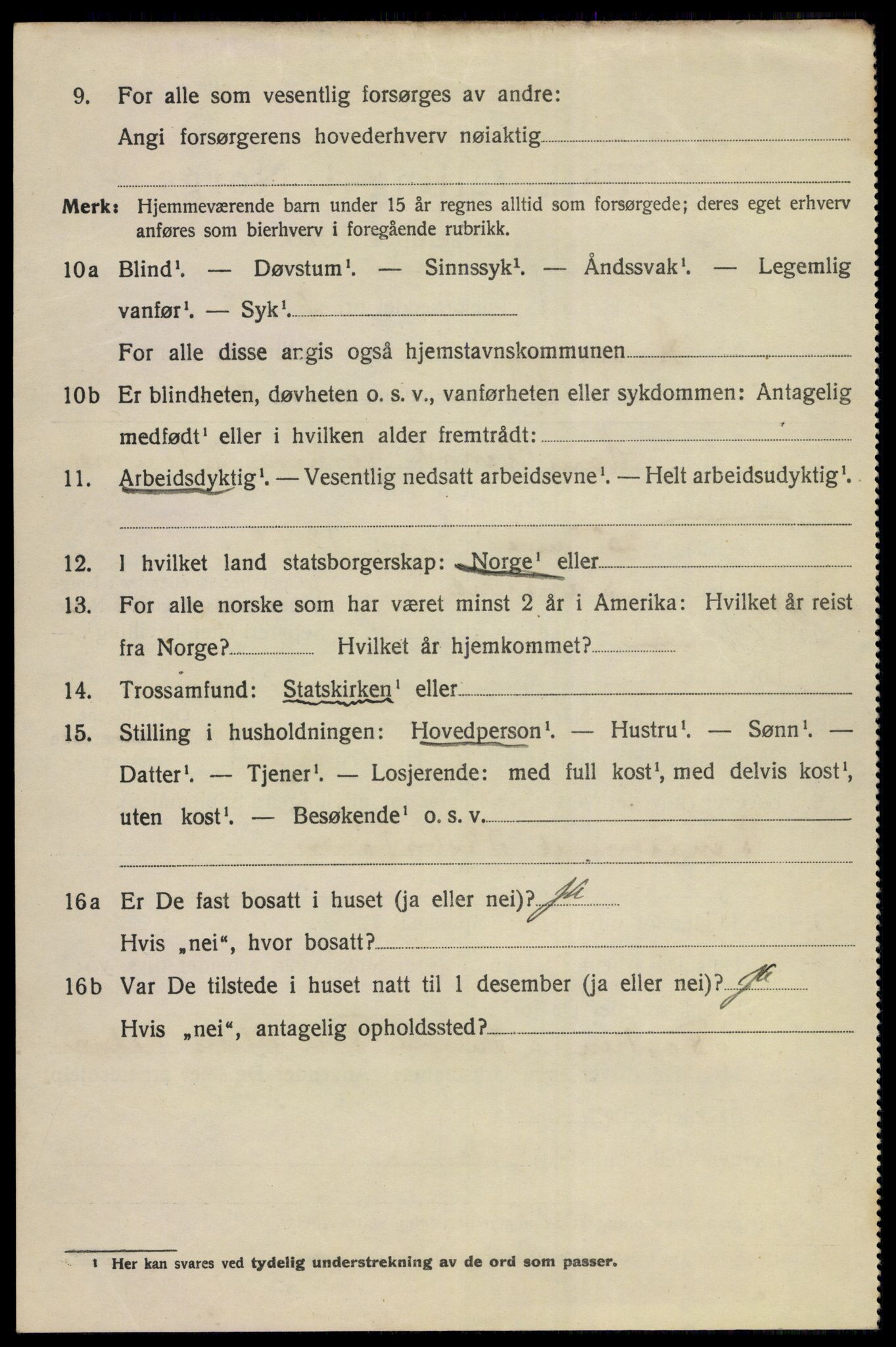 SAKO, 1920 census for Kongsberg, 1920, p. 6763