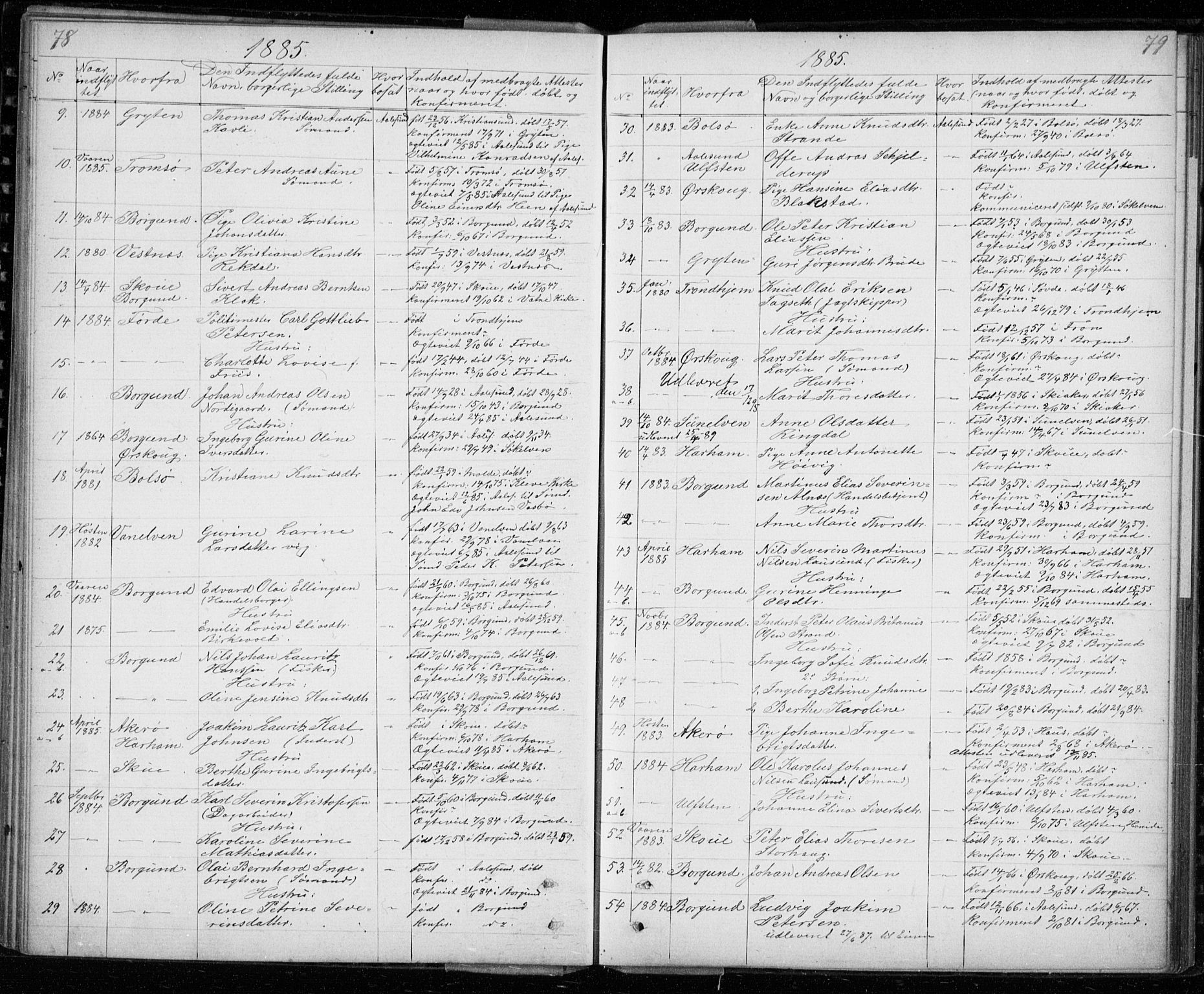 Ministerialprotokoller, klokkerbøker og fødselsregistre - Møre og Romsdal, AV/SAT-A-1454/529/L0481: Parish register (copy) no. 529C18, 1873-1898, p. 78-79