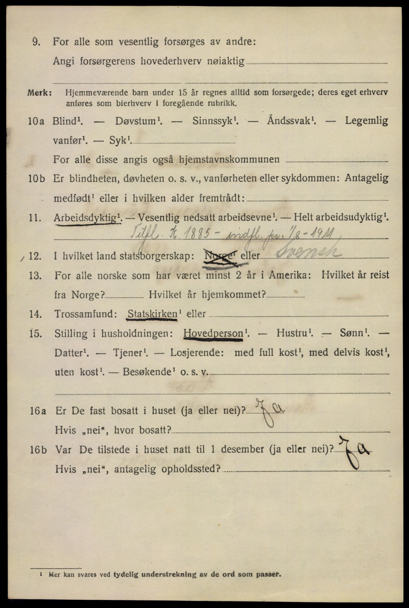 SAO, 1920 census for Kristiania, 1920, p. 261070