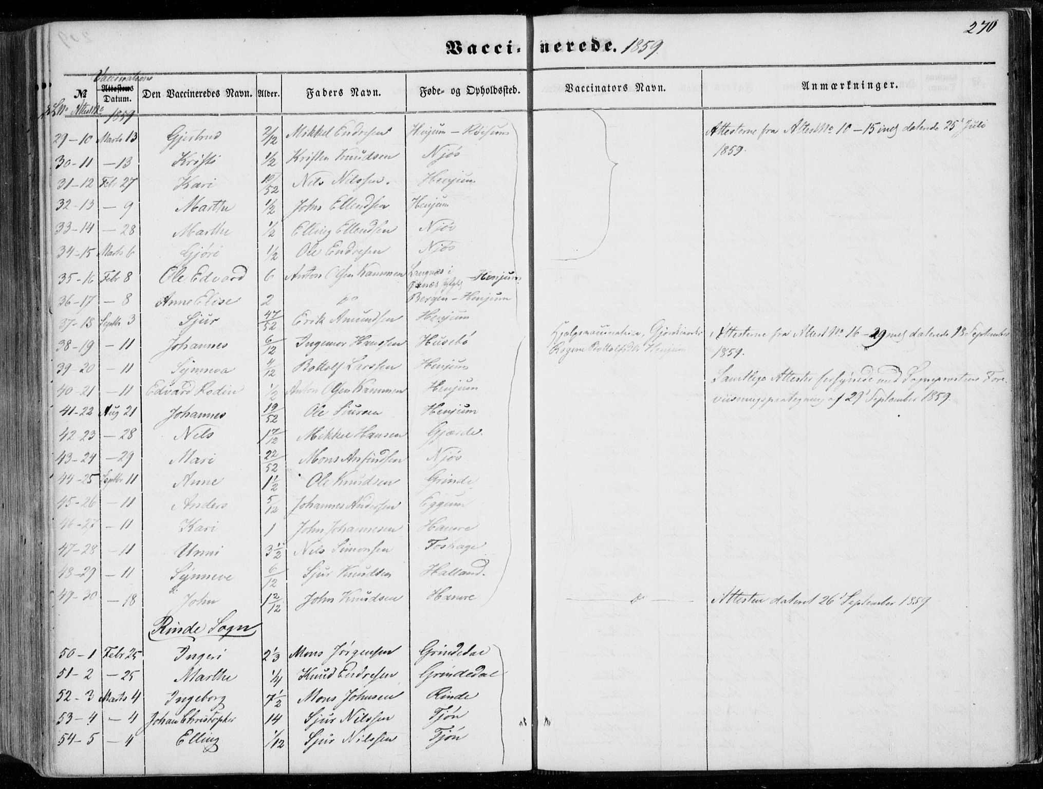 Leikanger sokneprestembete, SAB/A-81001: Parish register (official) no. A 8, 1852-1868, p. 270