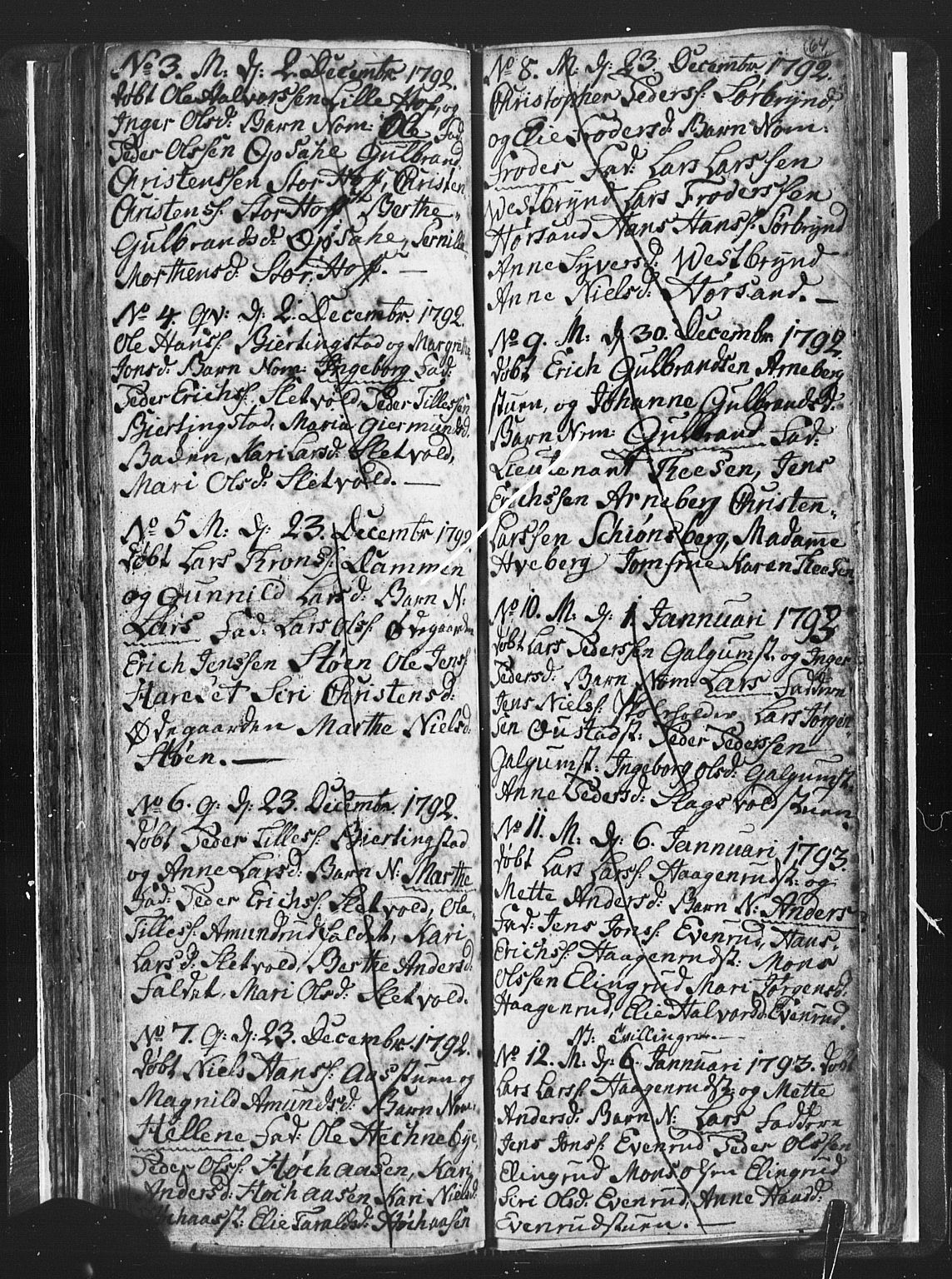 Romedal prestekontor, SAH/PREST-004/L/L0001: Parish register (copy) no. 1, 1785-1794, p. 64