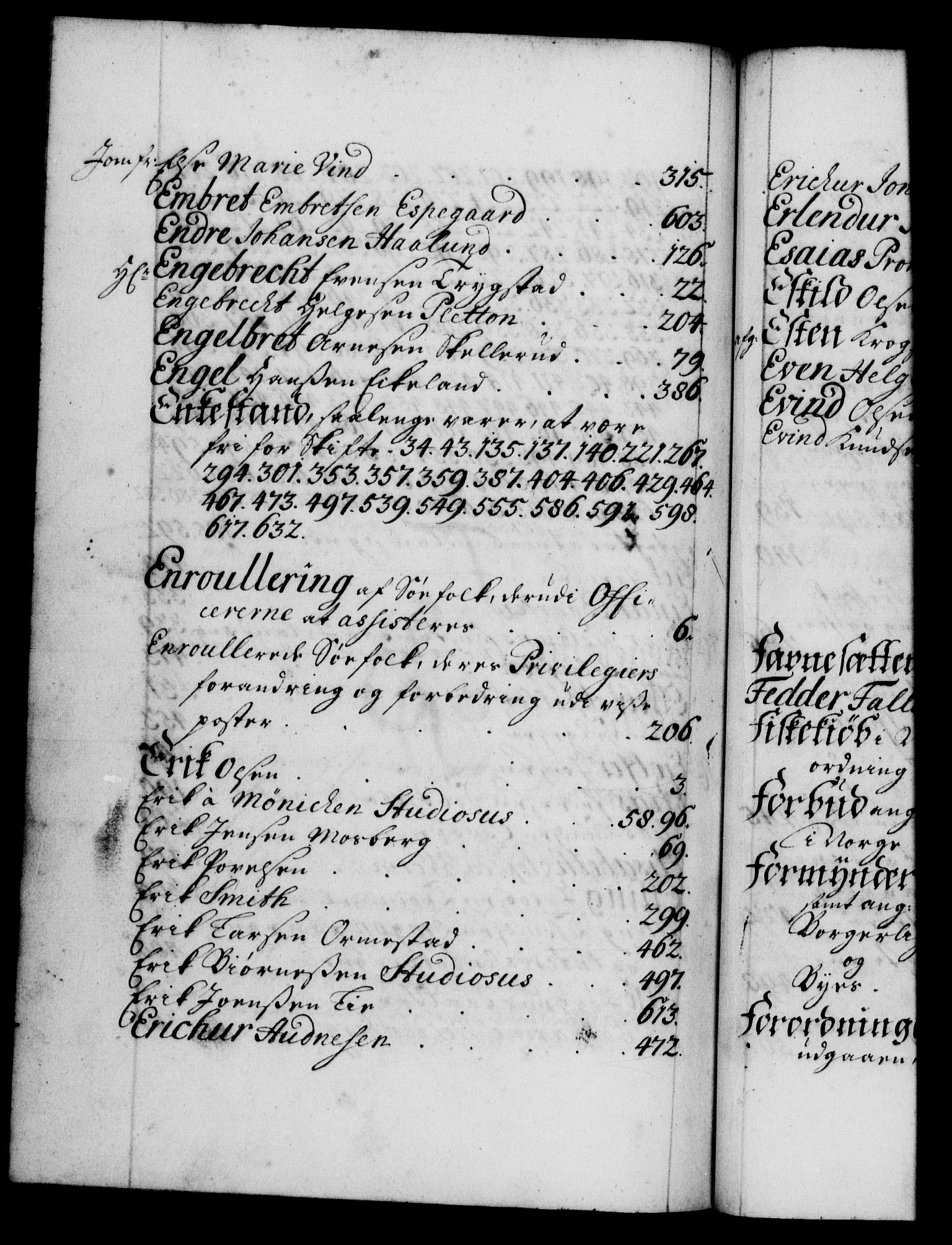 Danske Kanselli 1572-1799, AV/RA-EA-3023/F/Fc/Fca/Fcaa/L0019: Norske registre, 1704-1707