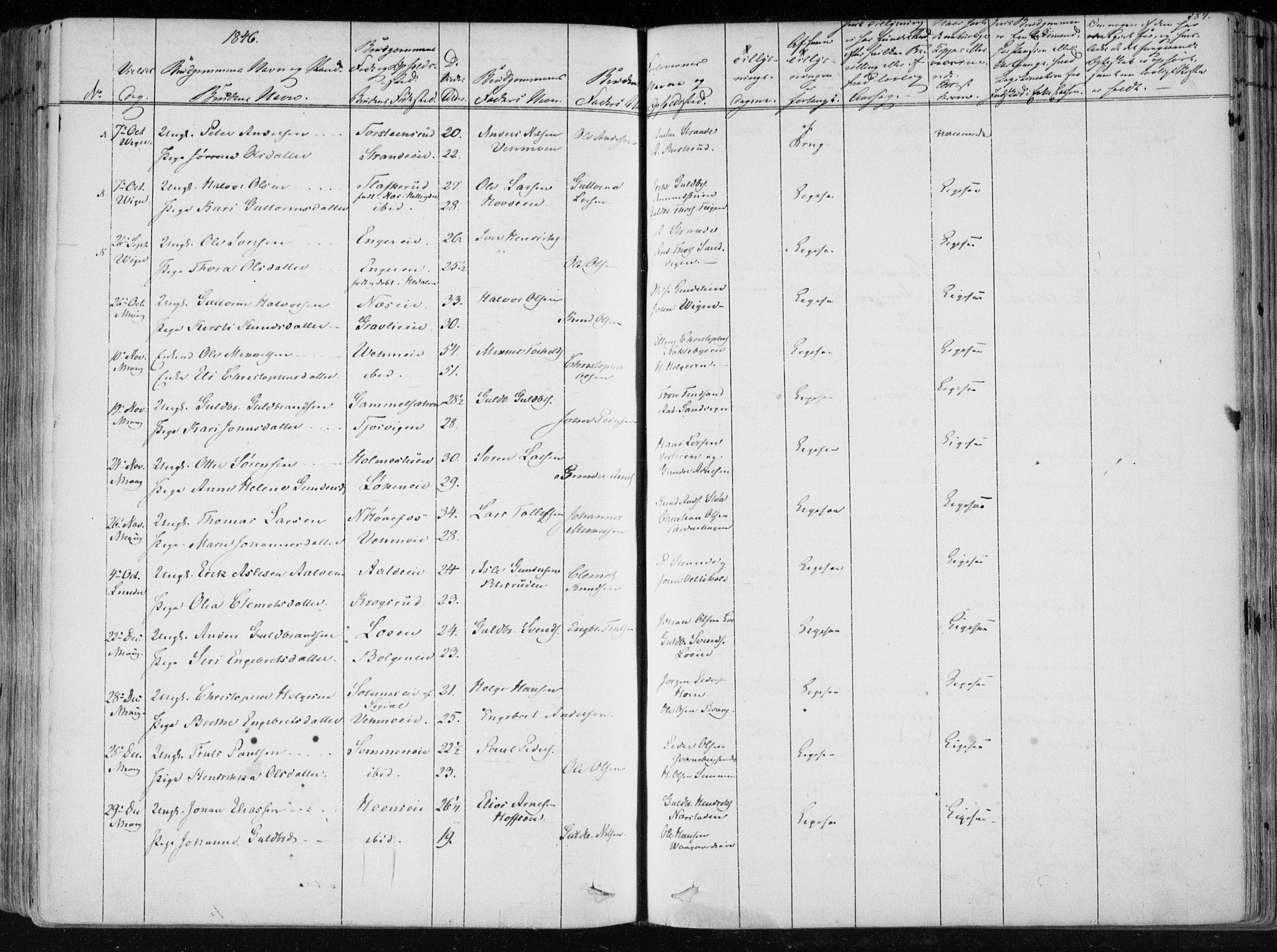 Norderhov kirkebøker, SAKO/A-237/F/Fa/L0010: Parish register (official) no. 10, 1837-1847, p. 384