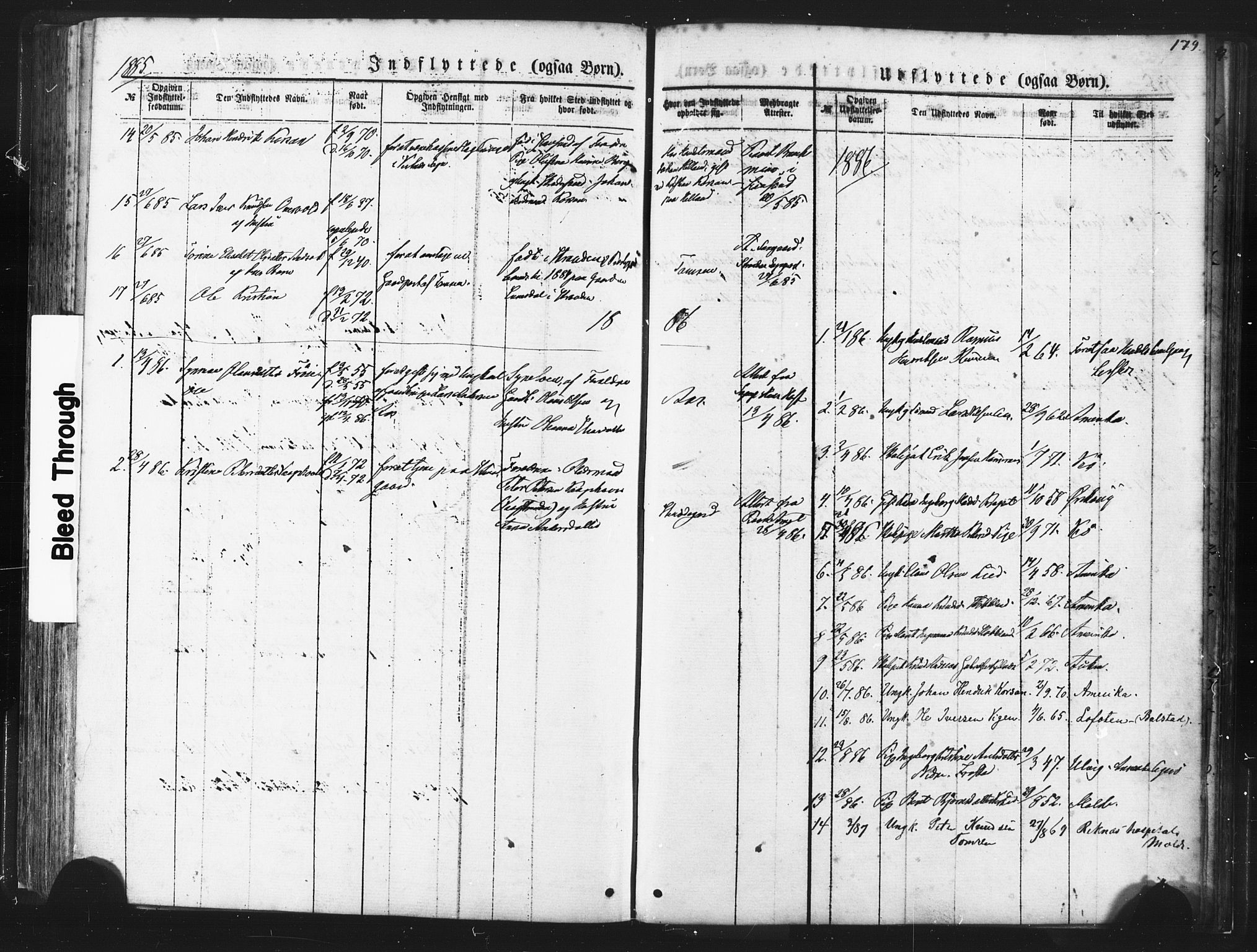 Ministerialprotokoller, klokkerbøker og fødselsregistre - Møre og Romsdal, AV/SAT-A-1454/539/L0530: Parish register (official) no. 539A03, 1872-1886, p. 179