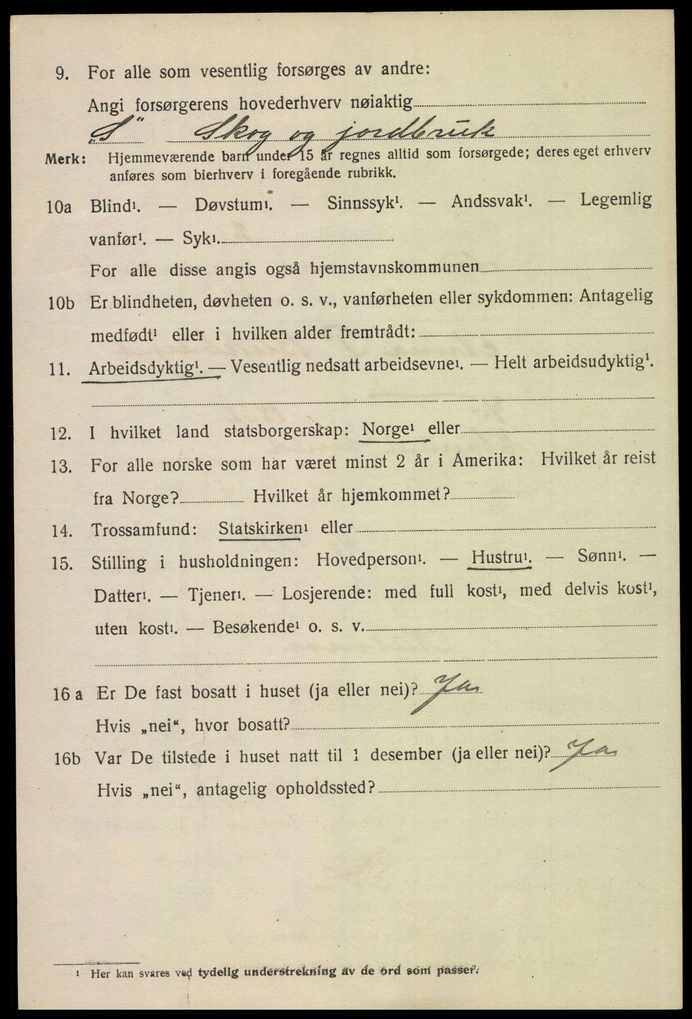 SAH, 1920 census for Åmot, 1920, p. 9426