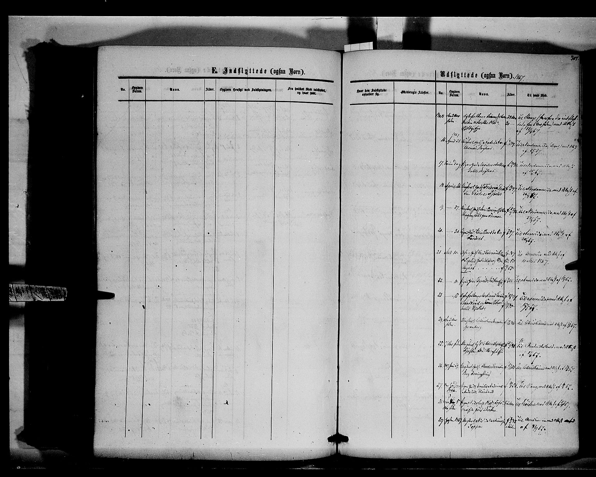 Romedal prestekontor, SAH/PREST-004/K/L0005: Parish register (official) no. 5, 1862-1874, p. 307