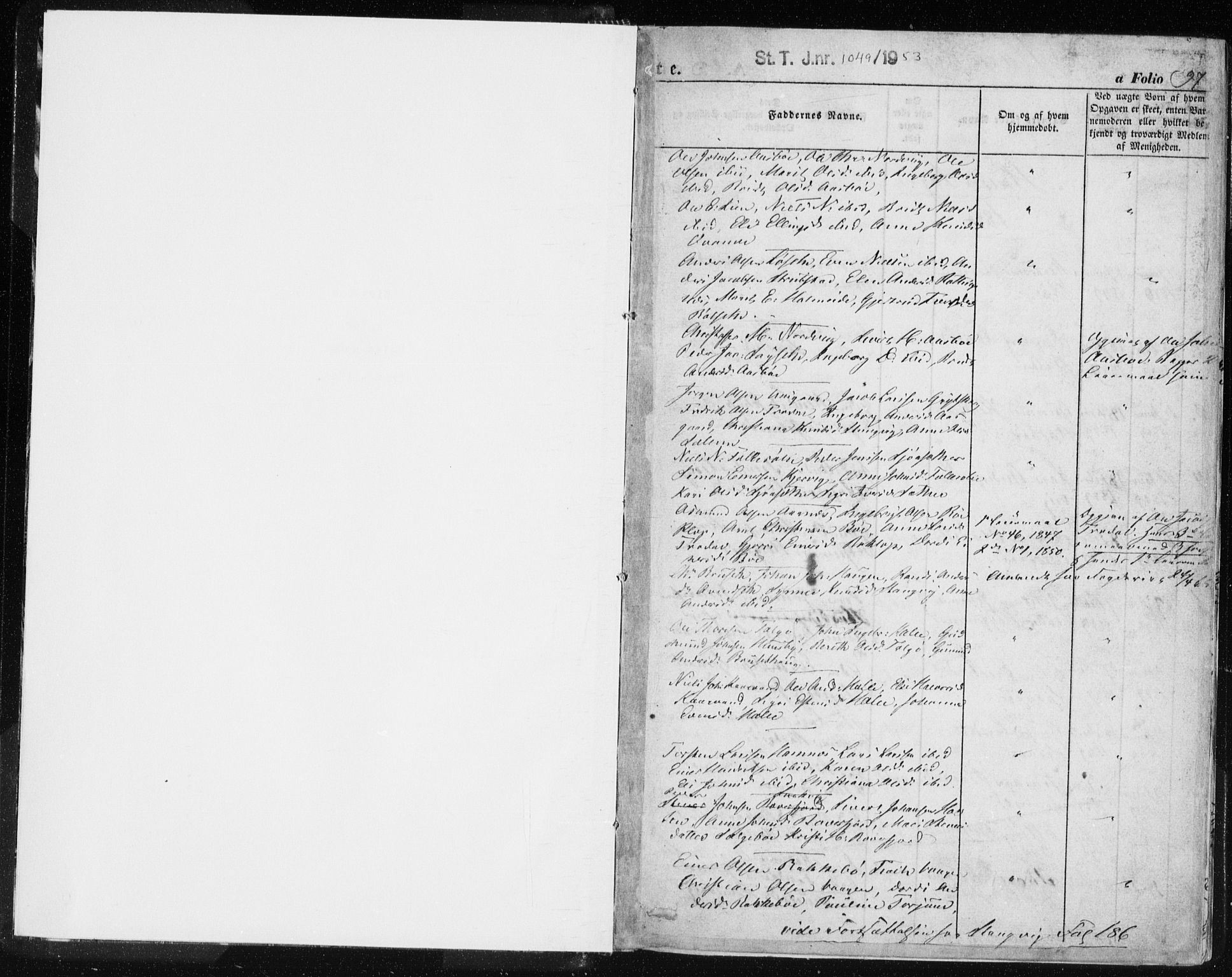 Ministerialprotokoller, klokkerbøker og fødselsregistre - Møre og Romsdal, SAT/A-1454/576/L0883: Parish register (official) no. 576A01, 1849-1865, p. 97