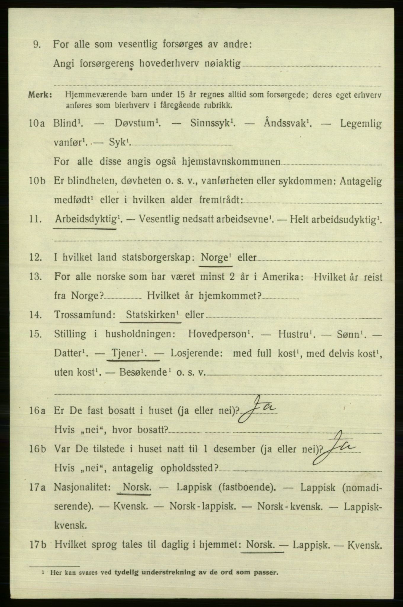 SATØ, 1920 census for Vardø, 1920, p. 7566