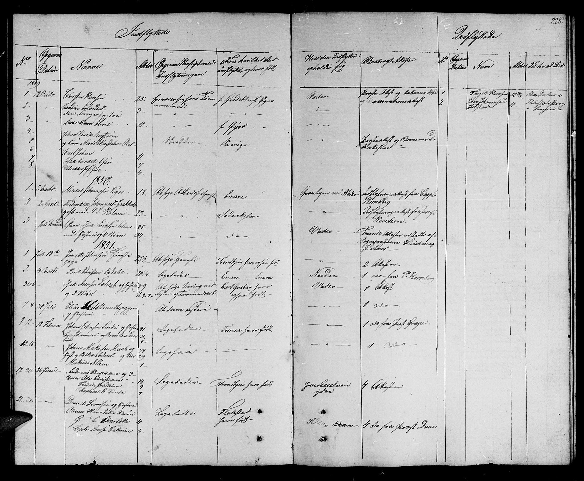 Vadsø sokneprestkontor, SATØ/S-1325/H/Hb/L0001klokker: Parish register (copy) no. 1, 1843-1853, p. 228