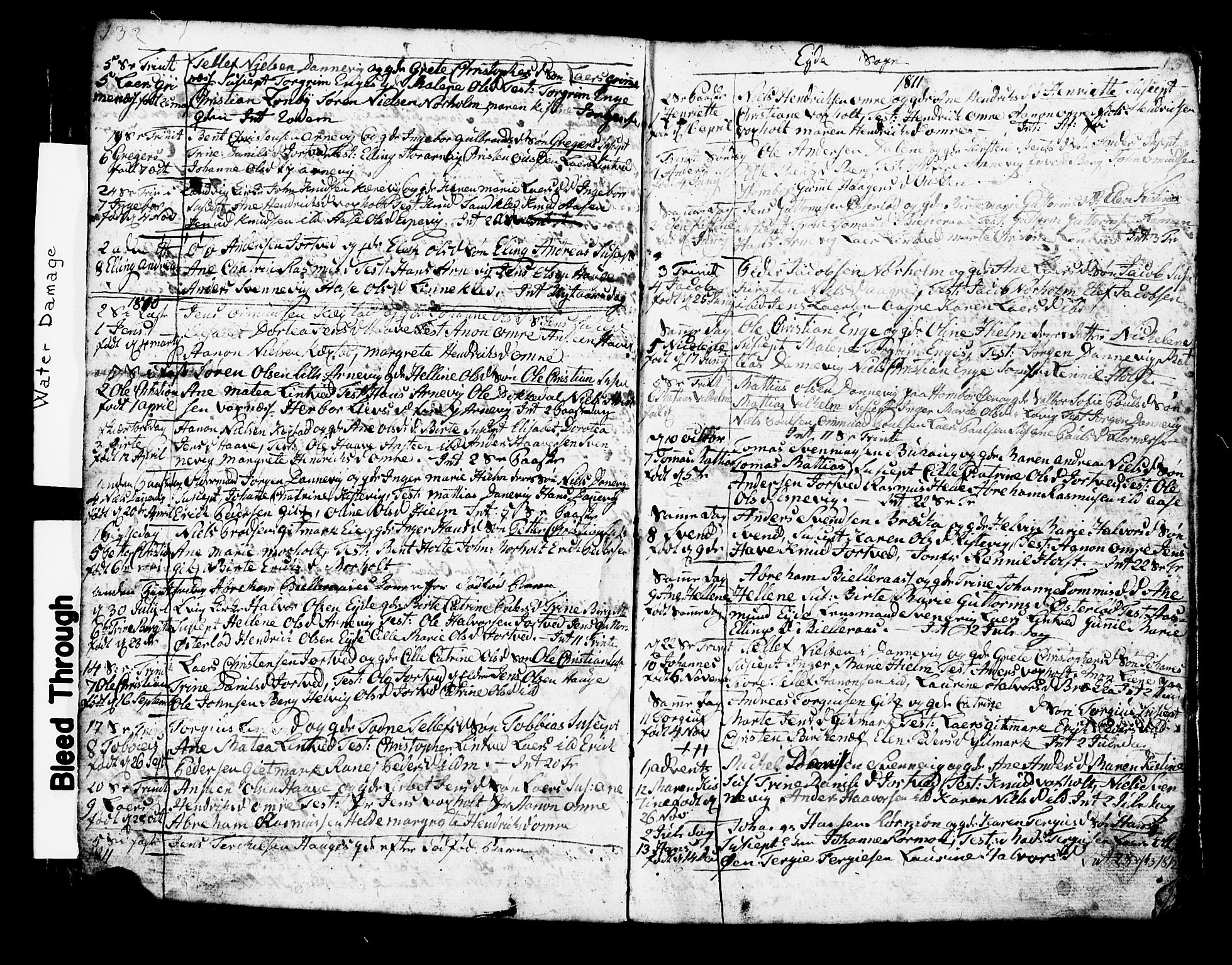 Hommedal sokneprestkontor, AV/SAK-1111-0023/F/Fb/Fbb/L0002: Parish register (copy) no. B 2 /2, 1791-1817, p. 132-133