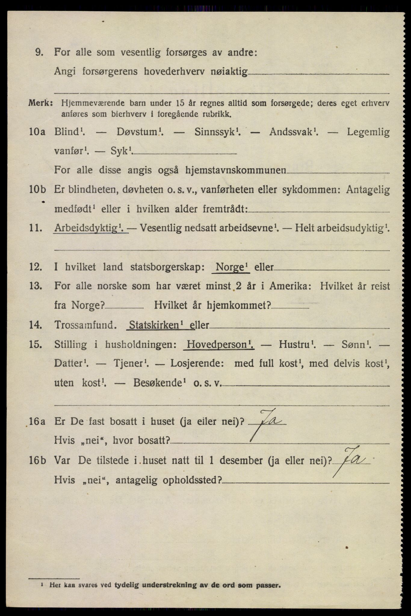 SAKO, 1920 census for Brunlanes, 1920, p. 1964