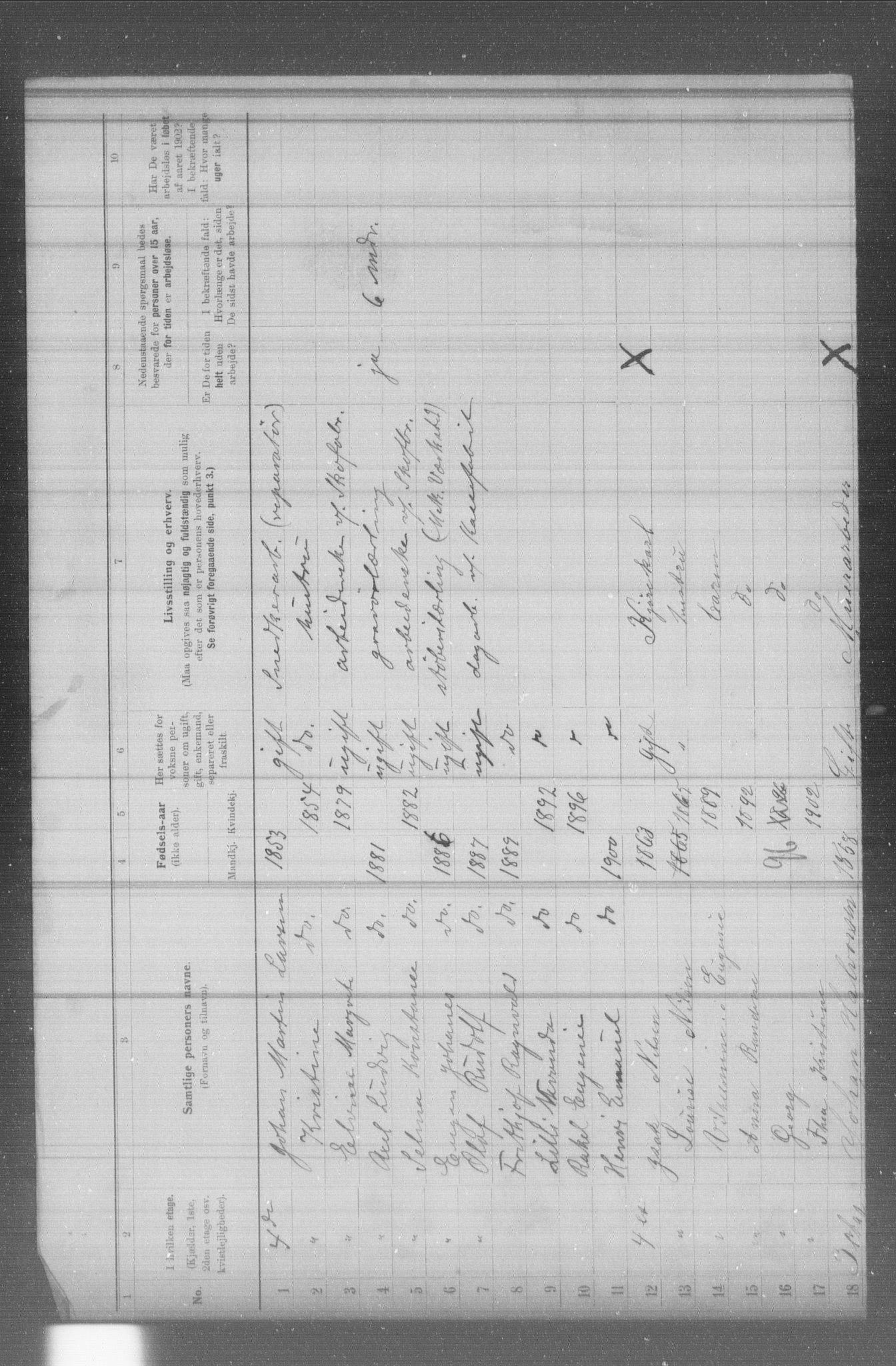 OBA, Municipal Census 1902 for Kristiania, 1902, p. 3416