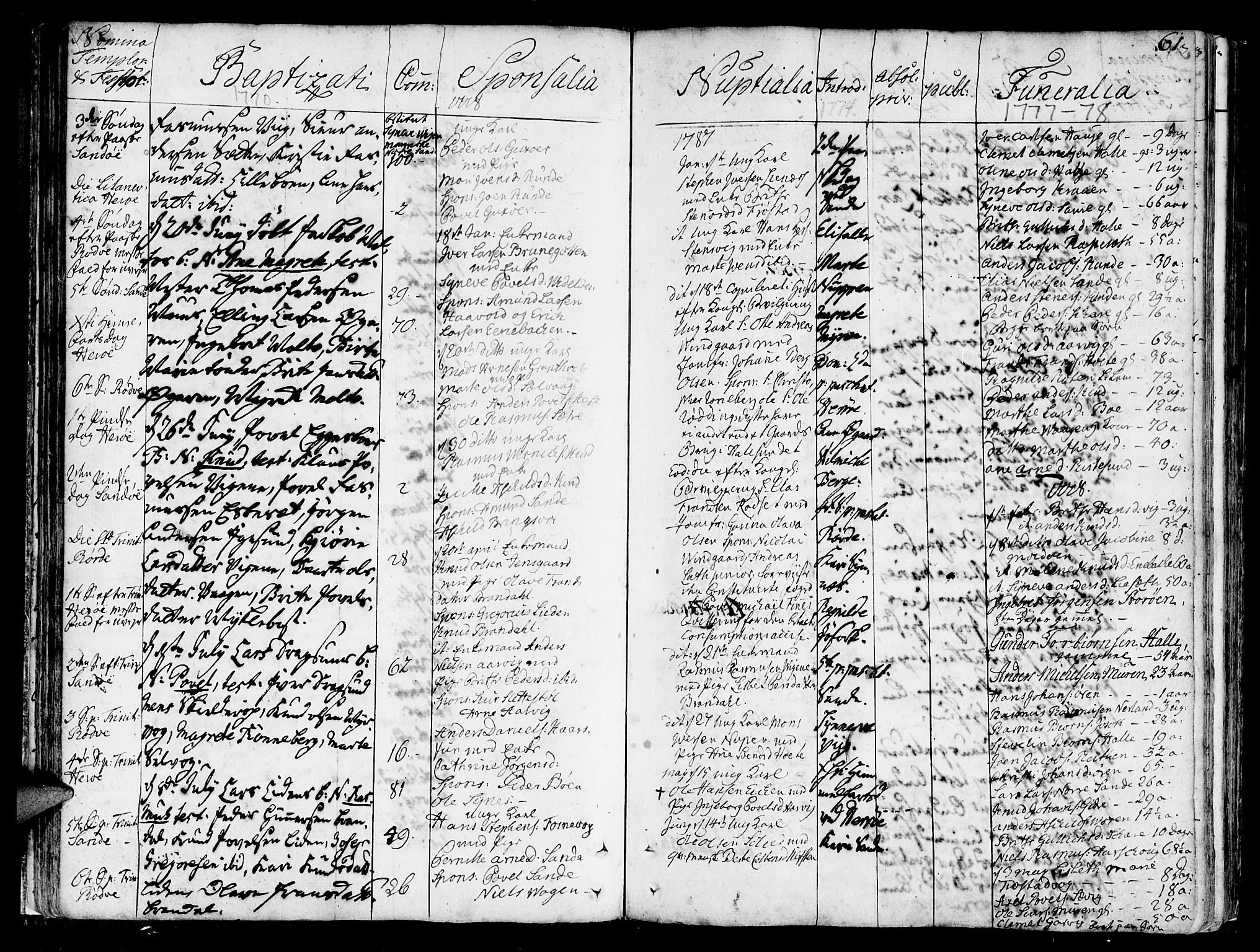 Ministerialprotokoller, klokkerbøker og fødselsregistre - Møre og Romsdal, SAT/A-1454/507/L0067: Parish register (official) no. 507A02, 1767-1788, p. 61