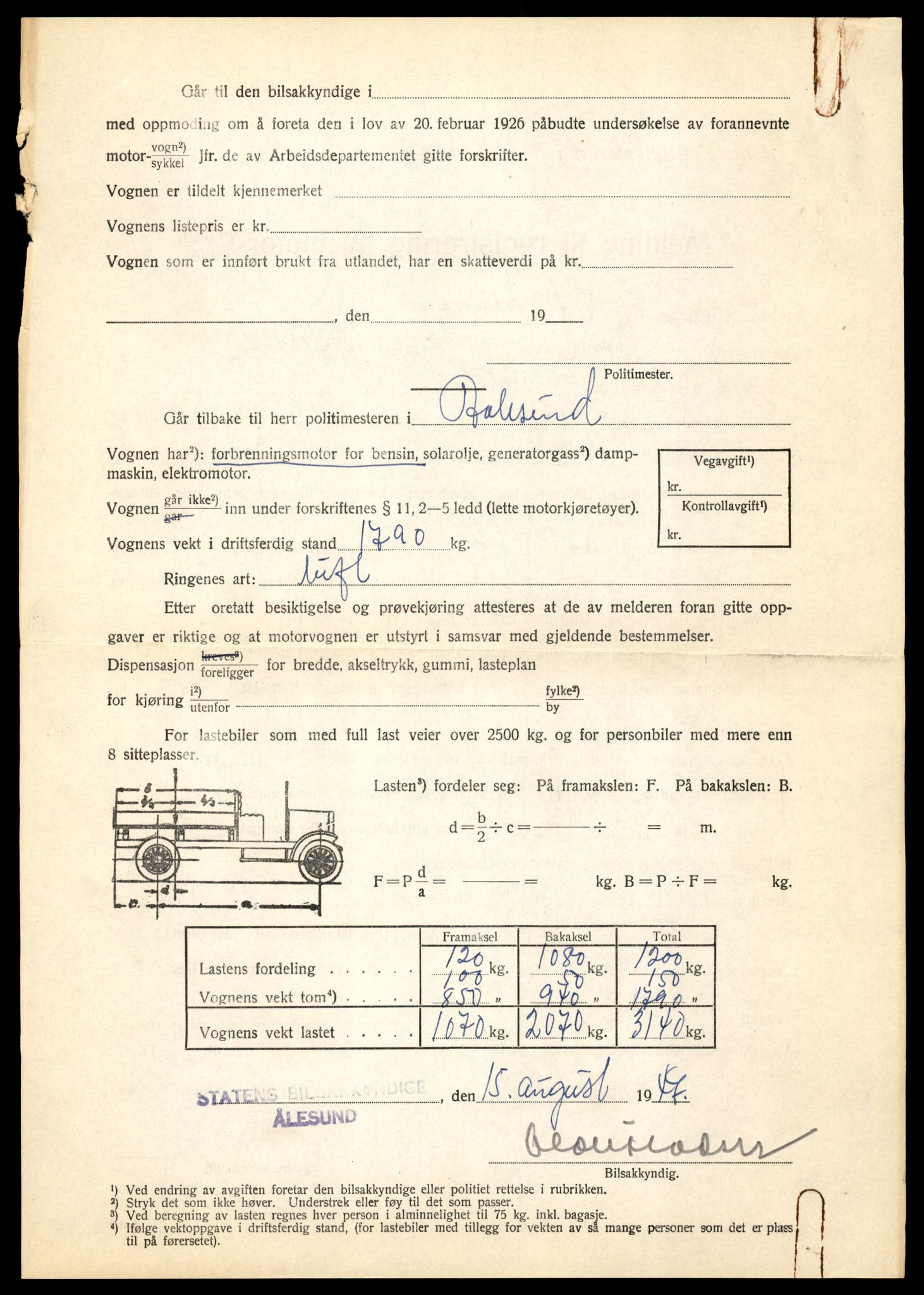 Møre og Romsdal vegkontor - Ålesund trafikkstasjon, AV/SAT-A-4099/F/Fe/L0019: Registreringskort for kjøretøy T 10228 - T 10350, 1927-1998, p. 606