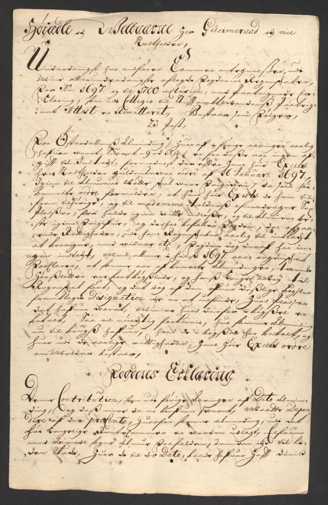 Rentekammeret inntil 1814, Reviderte regnskaper, Fogderegnskap, AV/RA-EA-4092/R13/L0838: Fogderegnskap Solør, Odal og Østerdal, 1700, p. 445