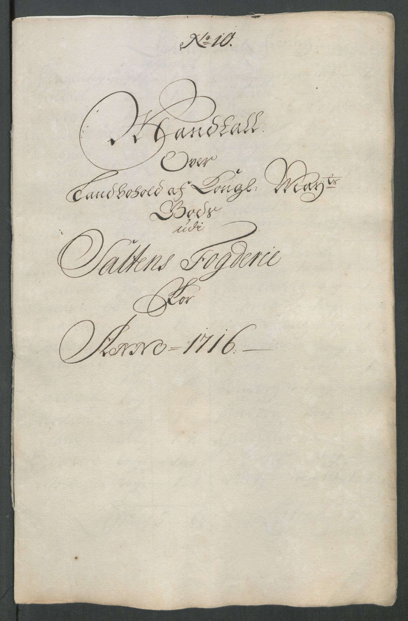 Rentekammeret inntil 1814, Reviderte regnskaper, Fogderegnskap, AV/RA-EA-4092/R66/L4586: Fogderegnskap Salten, 1716, p. 140