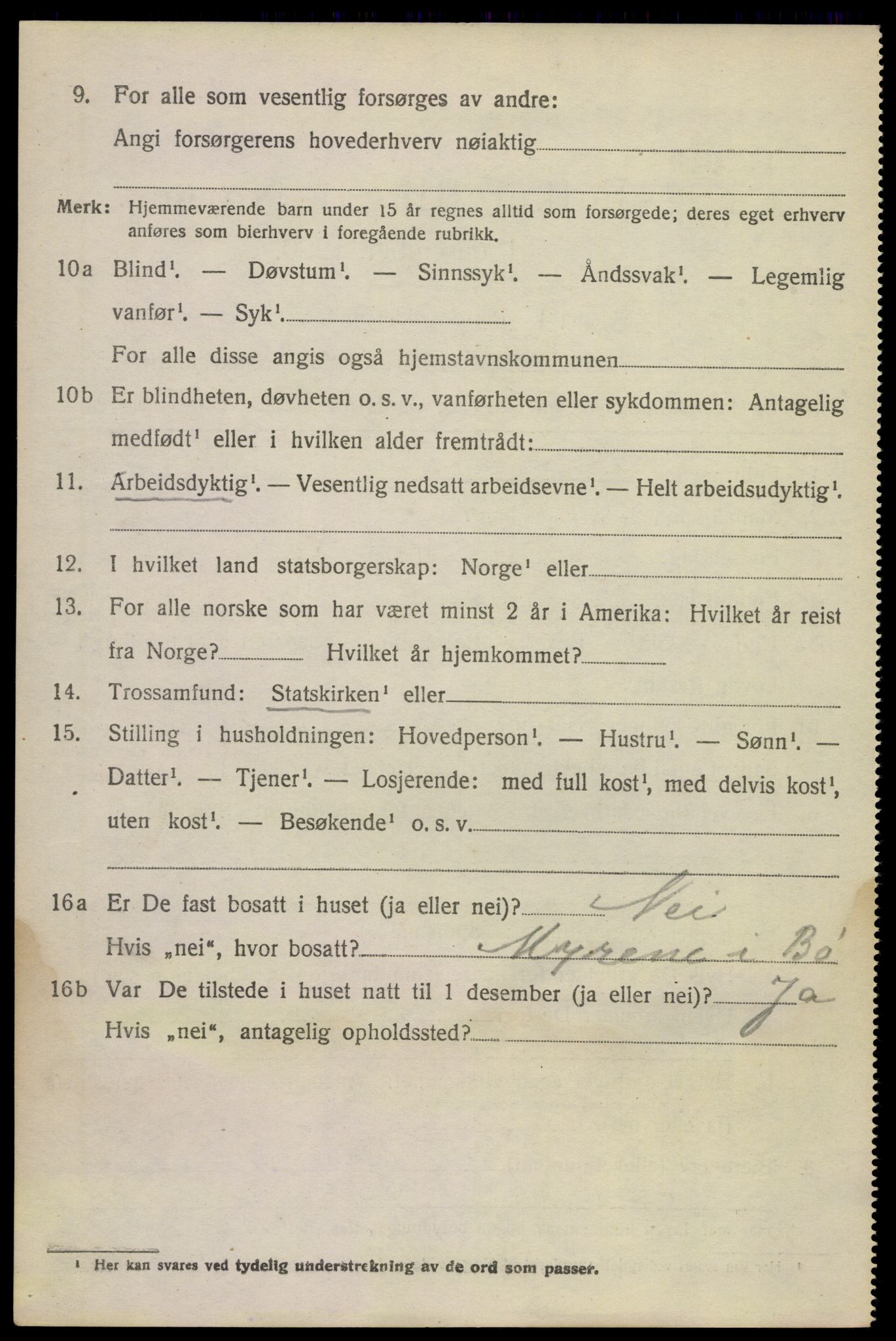 SAKO, 1920 census for Sauherad, 1920, p. 8032