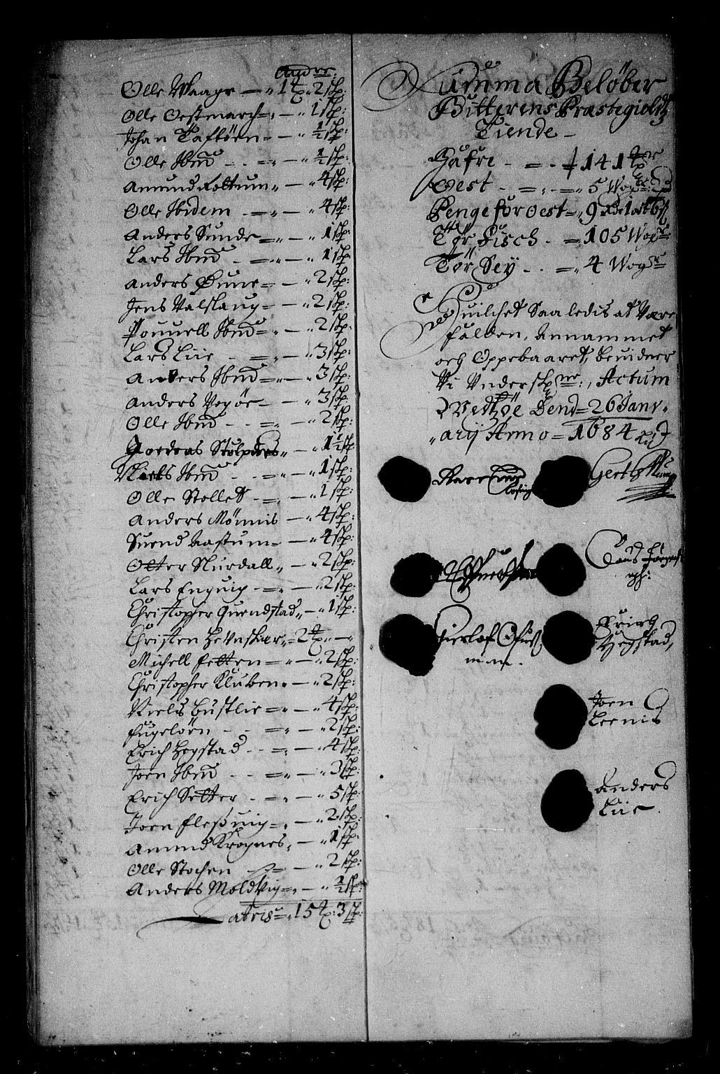 Rentekammeret inntil 1814, Reviderte regnskaper, Stiftamtstueregnskaper, Trondheim stiftamt og Nordland amt, AV/RA-EA-6044/R/Rg/L0072: Trondheim stiftamt og Nordland amt, 1683