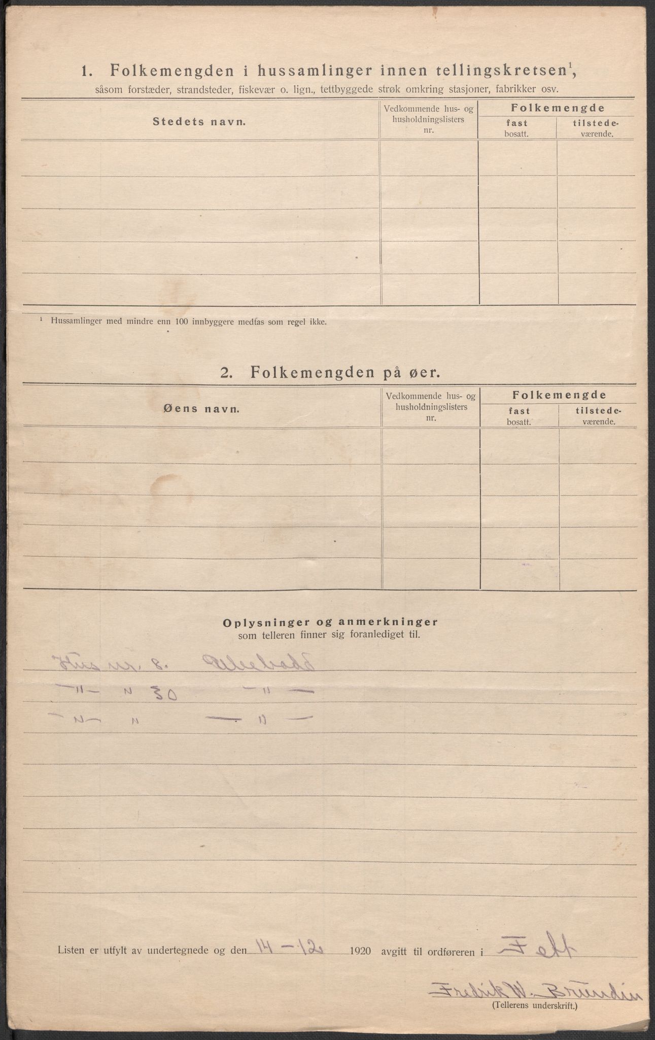 SAO, 1920 census for Fet, 1920, p. 31