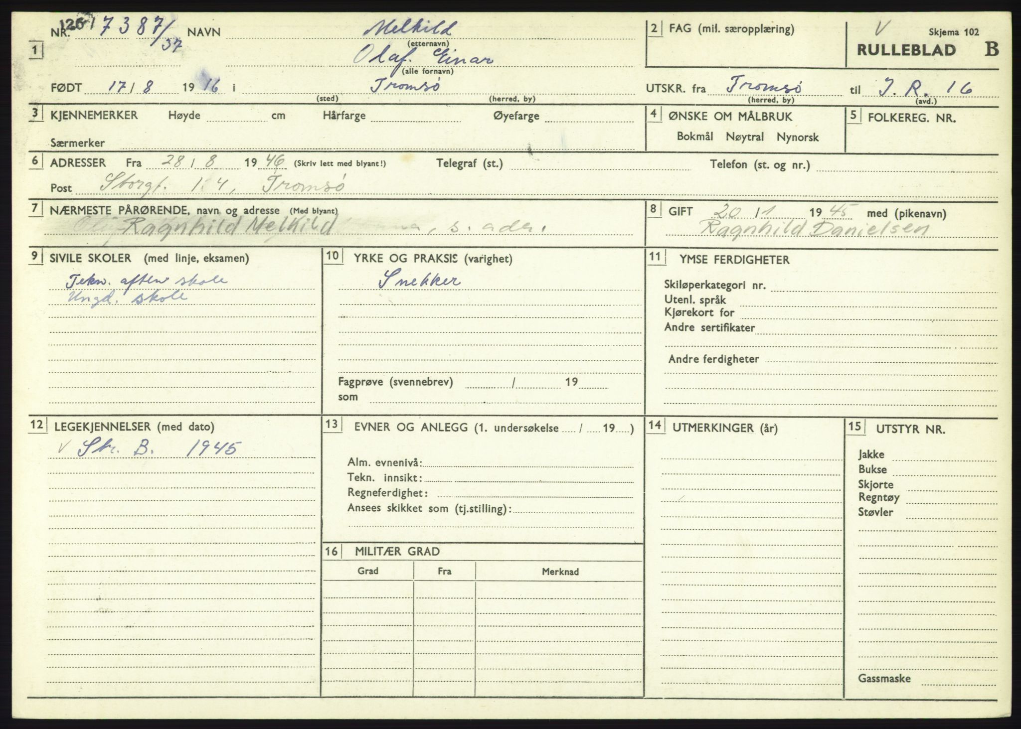 Forsvaret, Troms infanteriregiment nr. 16, AV/RA-RAFA-3146/P/Pa/L0021: Rulleblad for regimentets menige mannskaper, årsklasse 1937, 1937, p. 763