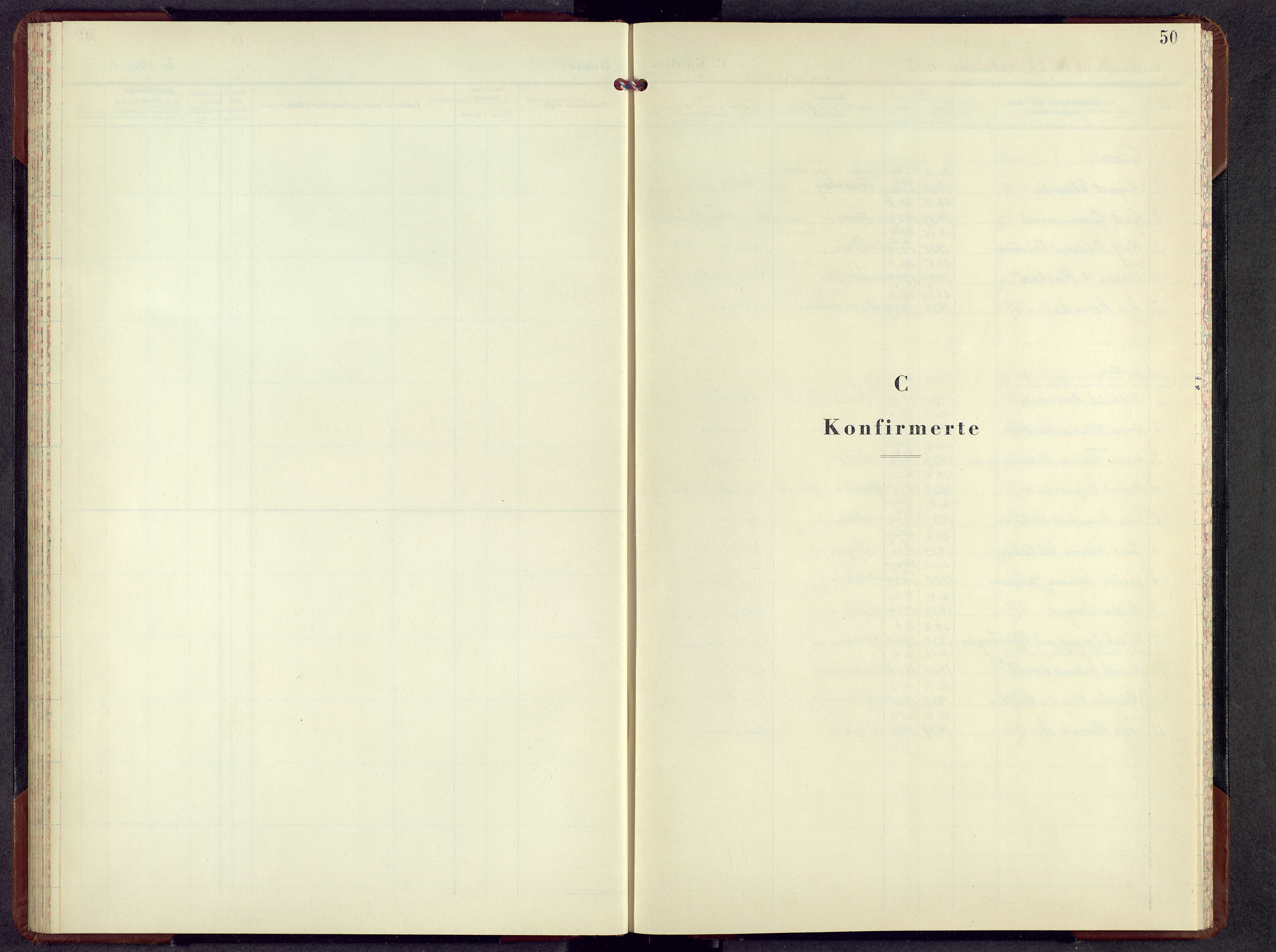 Sør-Odal prestekontor, SAH/PREST-030/H/Ha/Hab/L0018: Parish register (copy) no. 18, 1953-1972, p. 50