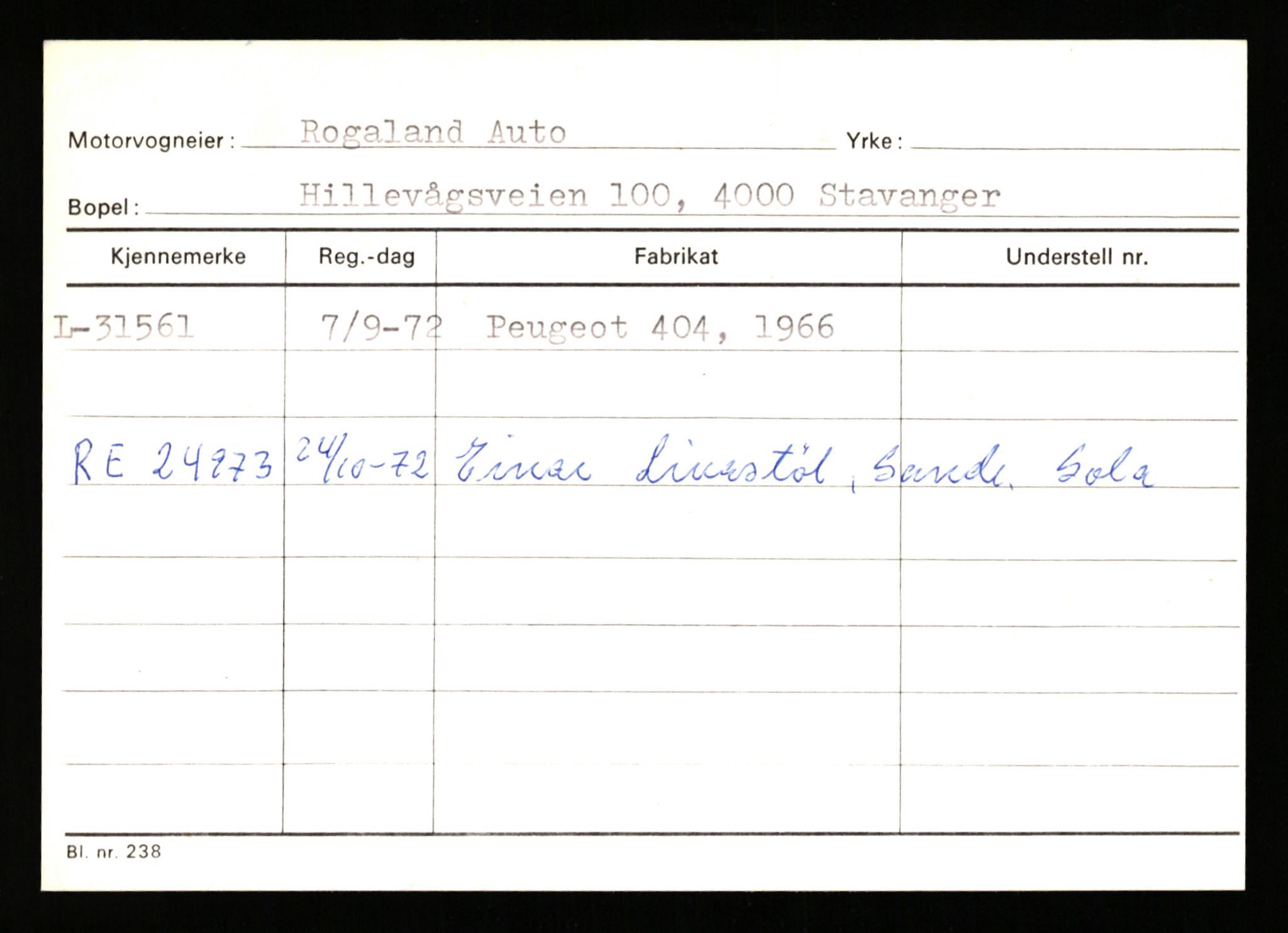 Stavanger trafikkstasjon, AV/SAST-A-101942/0/G/L0005: Registreringsnummer: 23000 - 34245, 1930-1971, p. 2630