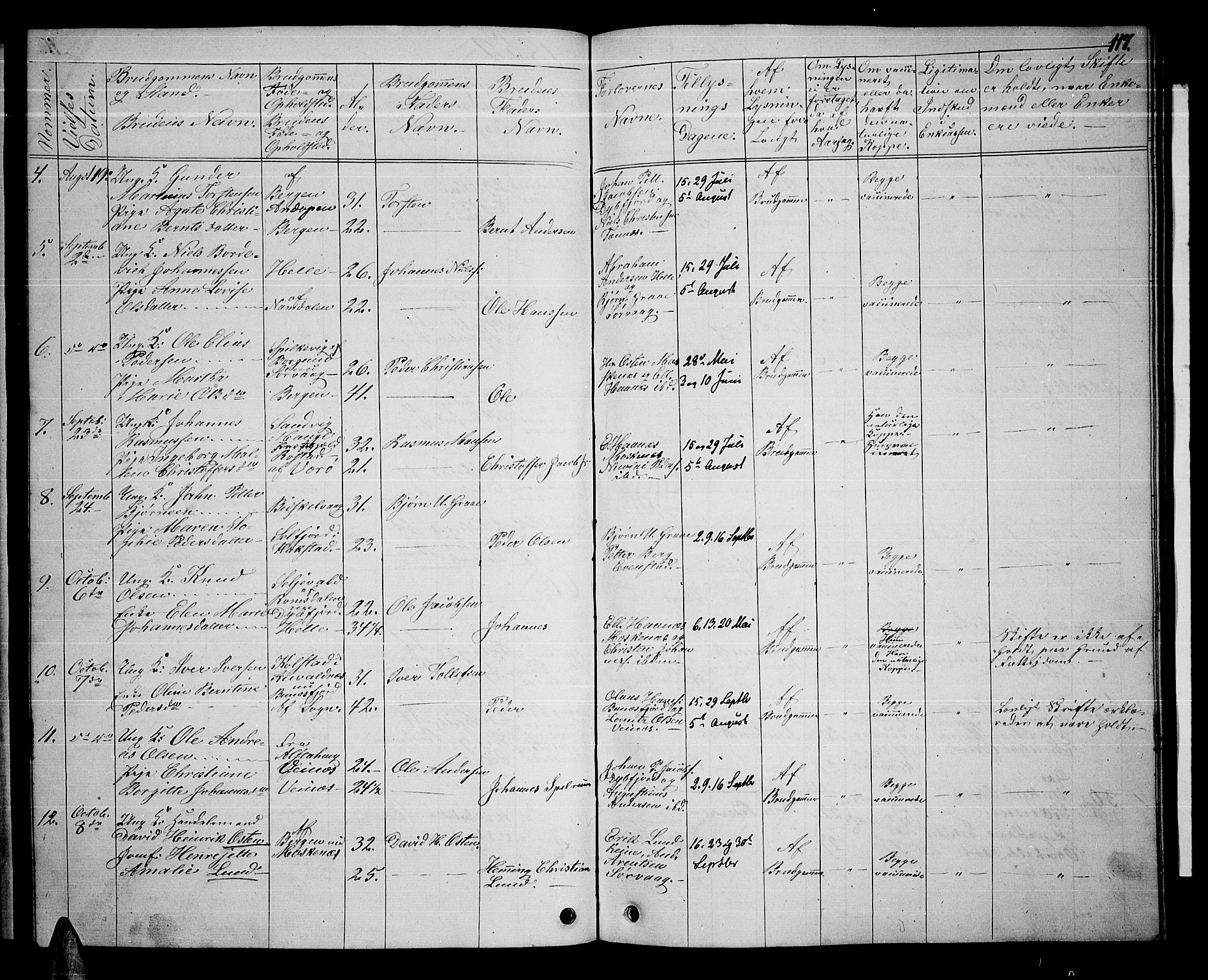 Ministerialprotokoller, klokkerbøker og fødselsregistre - Nordland, AV/SAT-A-1459/886/L1224: Parish register (copy) no. 886C01, 1843-1873, p. 117