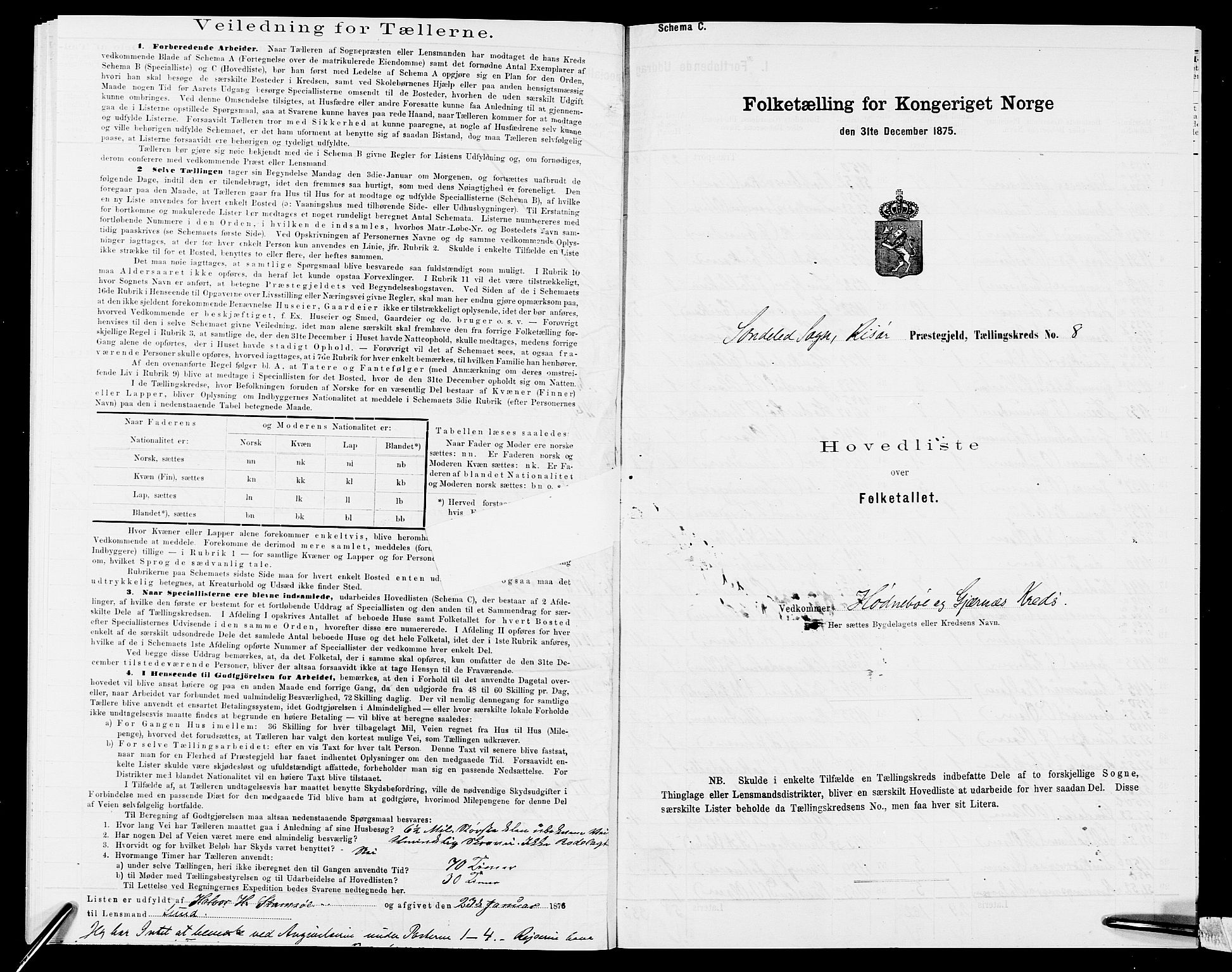 SAK, 1875 census for 0913L Risør/Søndeled, 1875, p. 41