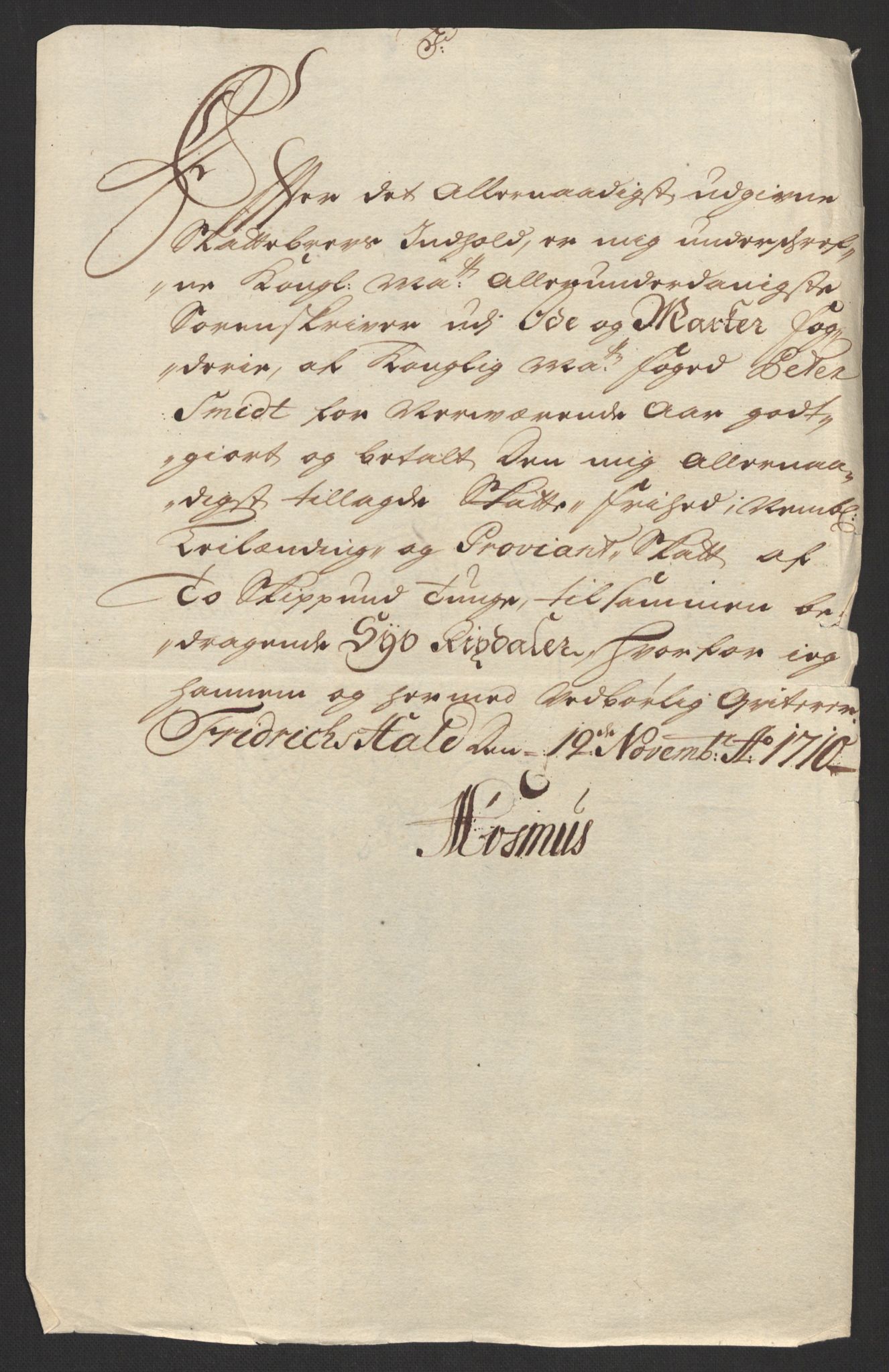 Rentekammeret inntil 1814, Reviderte regnskaper, Fogderegnskap, RA/EA-4092/R01/L0019: Fogderegnskap Idd og Marker, 1710, p. 122