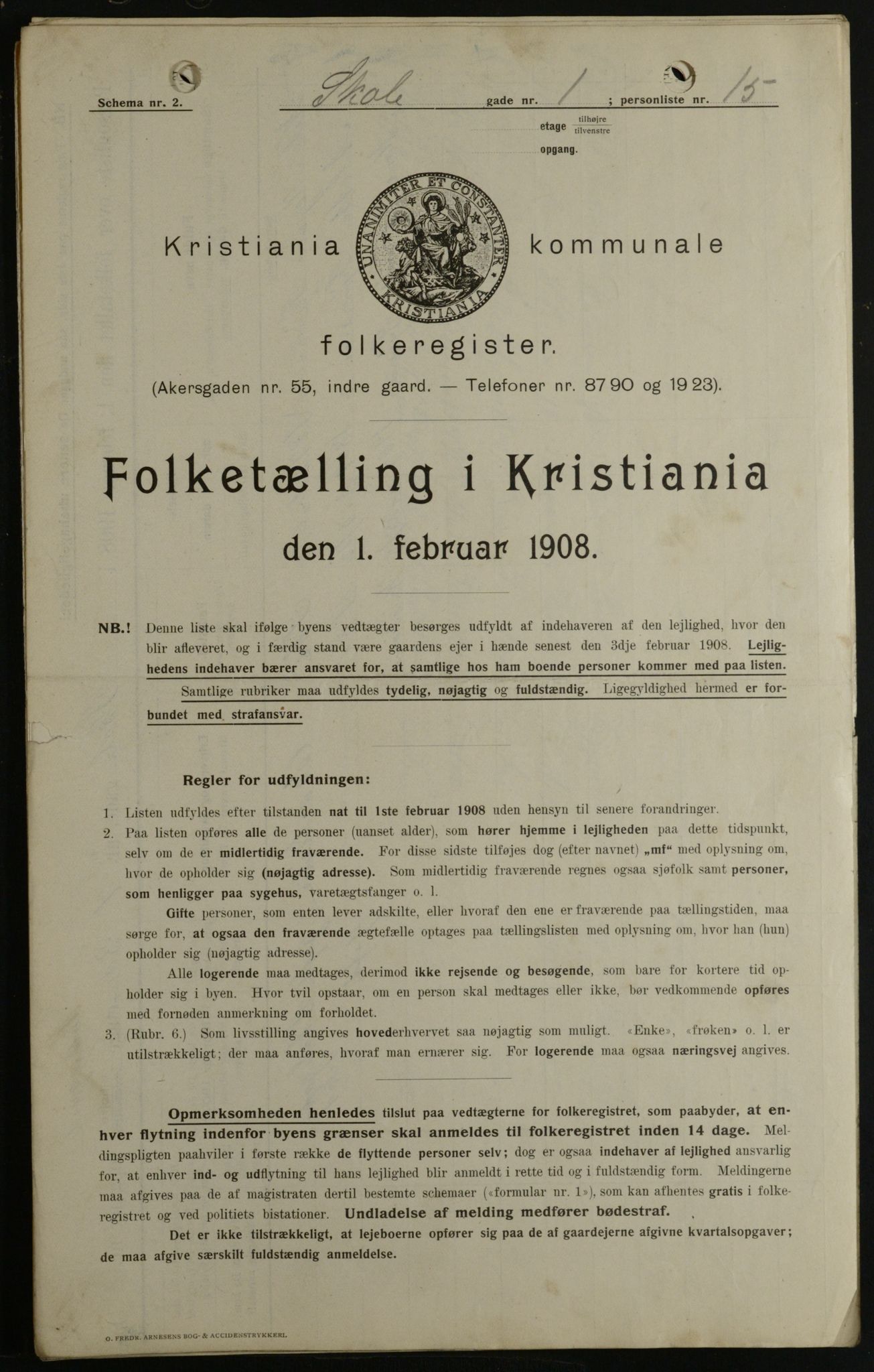 OBA, Municipal Census 1908 for Kristiania, 1908, p. 86551