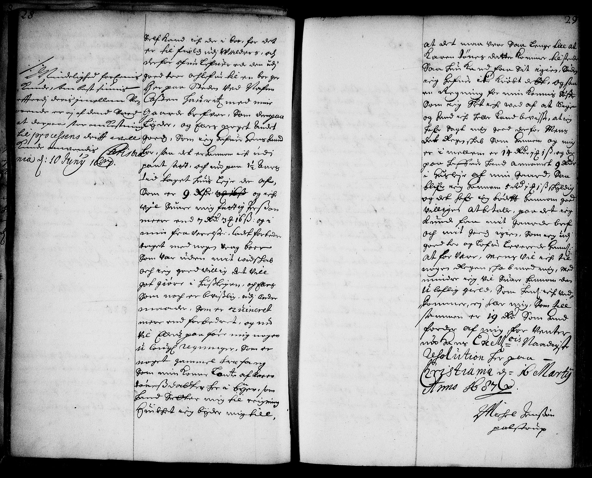 Stattholderembetet 1572-1771, AV/RA-EA-2870/Ae/L0004: Supplikasjons- og resolusjonsprotokoll, 1687, p. 28b-29a