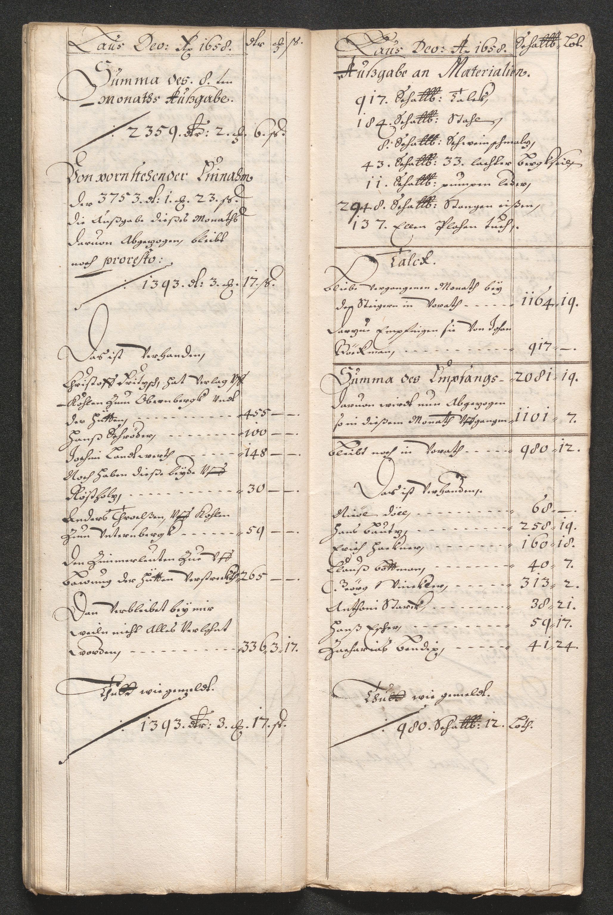 Kongsberg Sølvverk 1623-1816, SAKO/EA-3135/001/D/Dc/Dcd/L0033: Utgiftsregnskap for gruver m.m. , 1658, p. 435