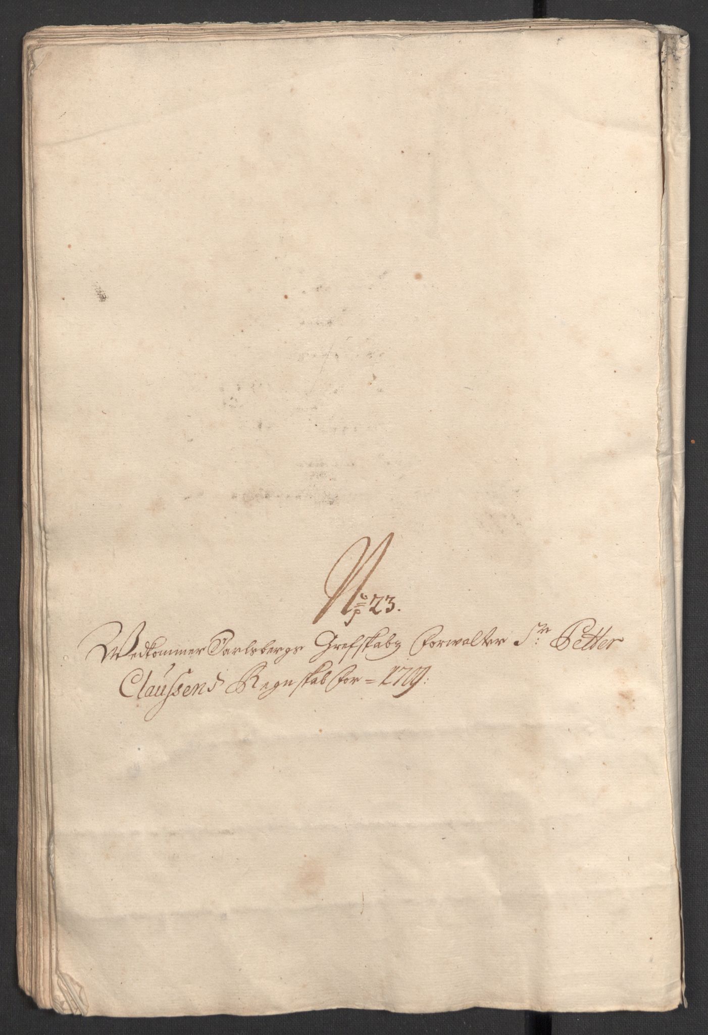 Rentekammeret inntil 1814, Reviderte regnskaper, Fogderegnskap, RA/EA-4092/R32/L1874: Fogderegnskap Jarlsberg grevskap, 1709, p. 240