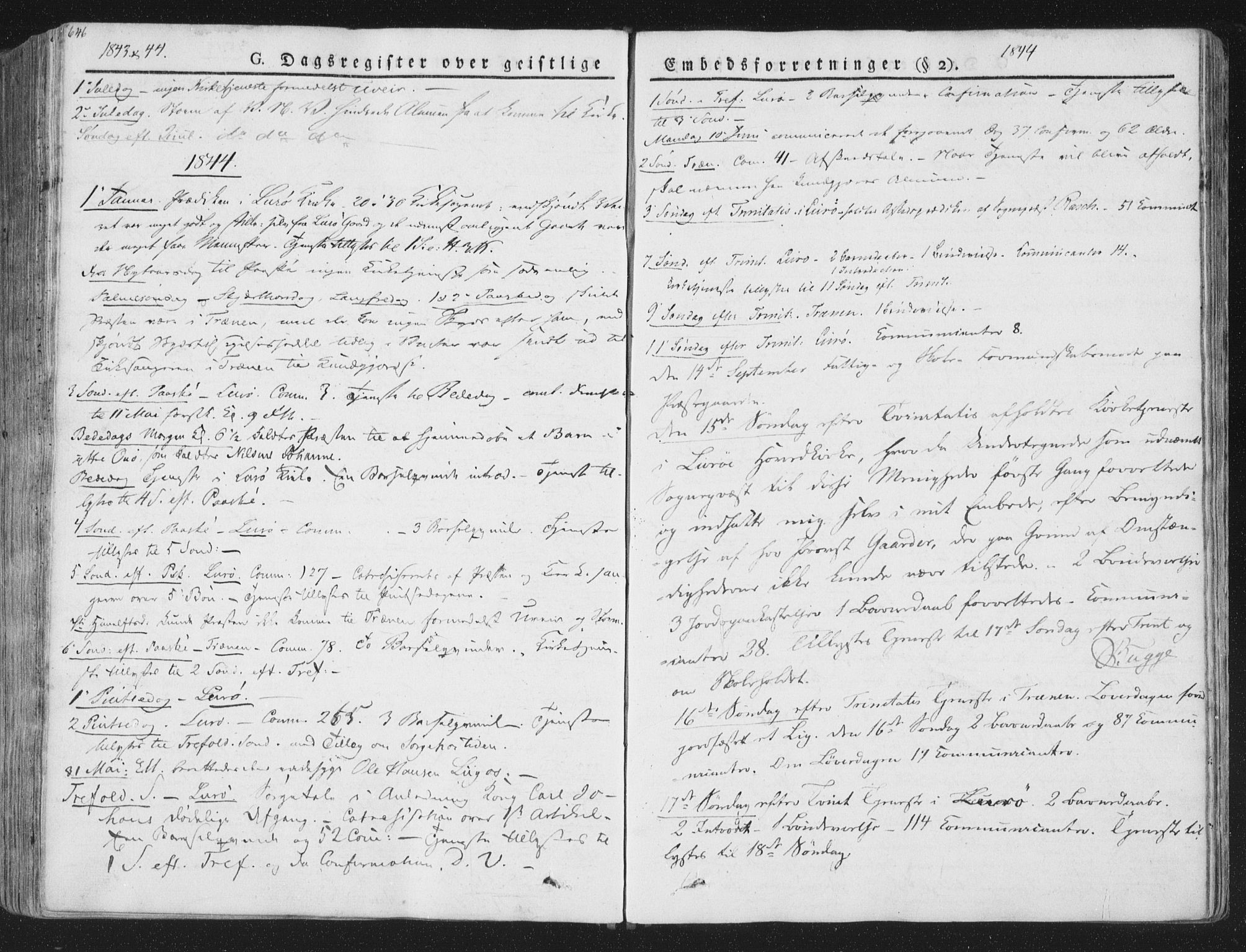 Ministerialprotokoller, klokkerbøker og fødselsregistre - Nordland, SAT/A-1459/839/L0566: Parish register (official) no. 839A03, 1825-1862, p. 646