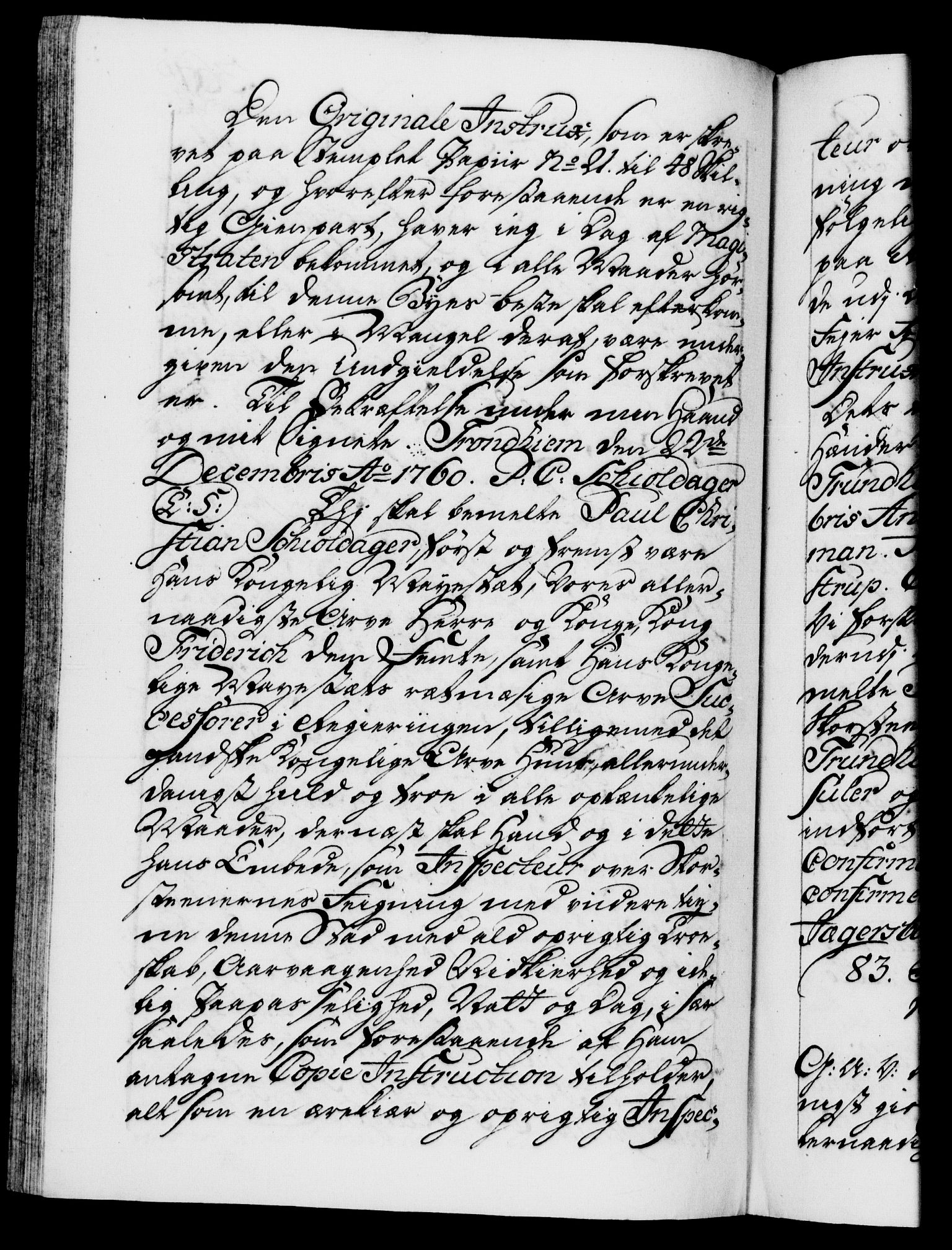 Danske Kanselli 1572-1799, AV/RA-EA-3023/F/Fc/Fca/Fcaa/L0041: Norske registre, 1760-1762, p. 361b