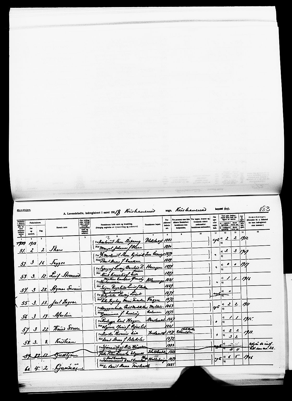 Ministerialprotokoller, klokkerbøker og fødselsregistre - Møre og Romsdal, AV/SAT-A-1454/572/L0861: Parish register (official) no. 572D05, 1913-1920
