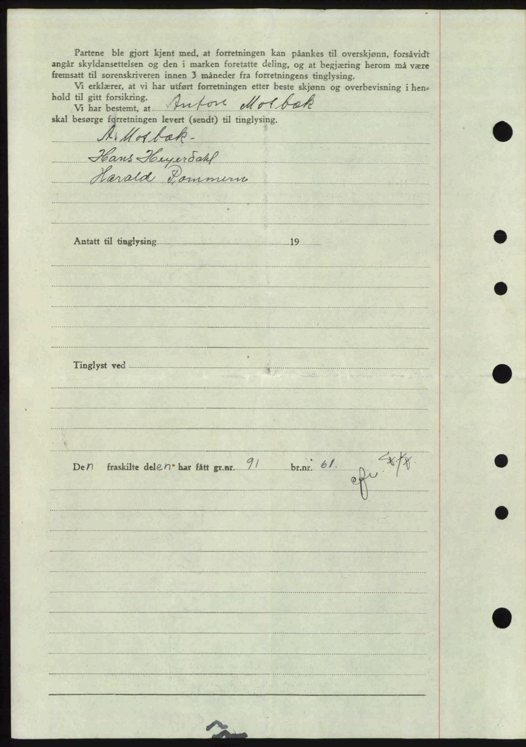 Idd og Marker sorenskriveri, SAO/A-10283/G/Gb/Gbb/L0009: Mortgage book no. A9, 1946-1947, Diary no: : 1678/1946