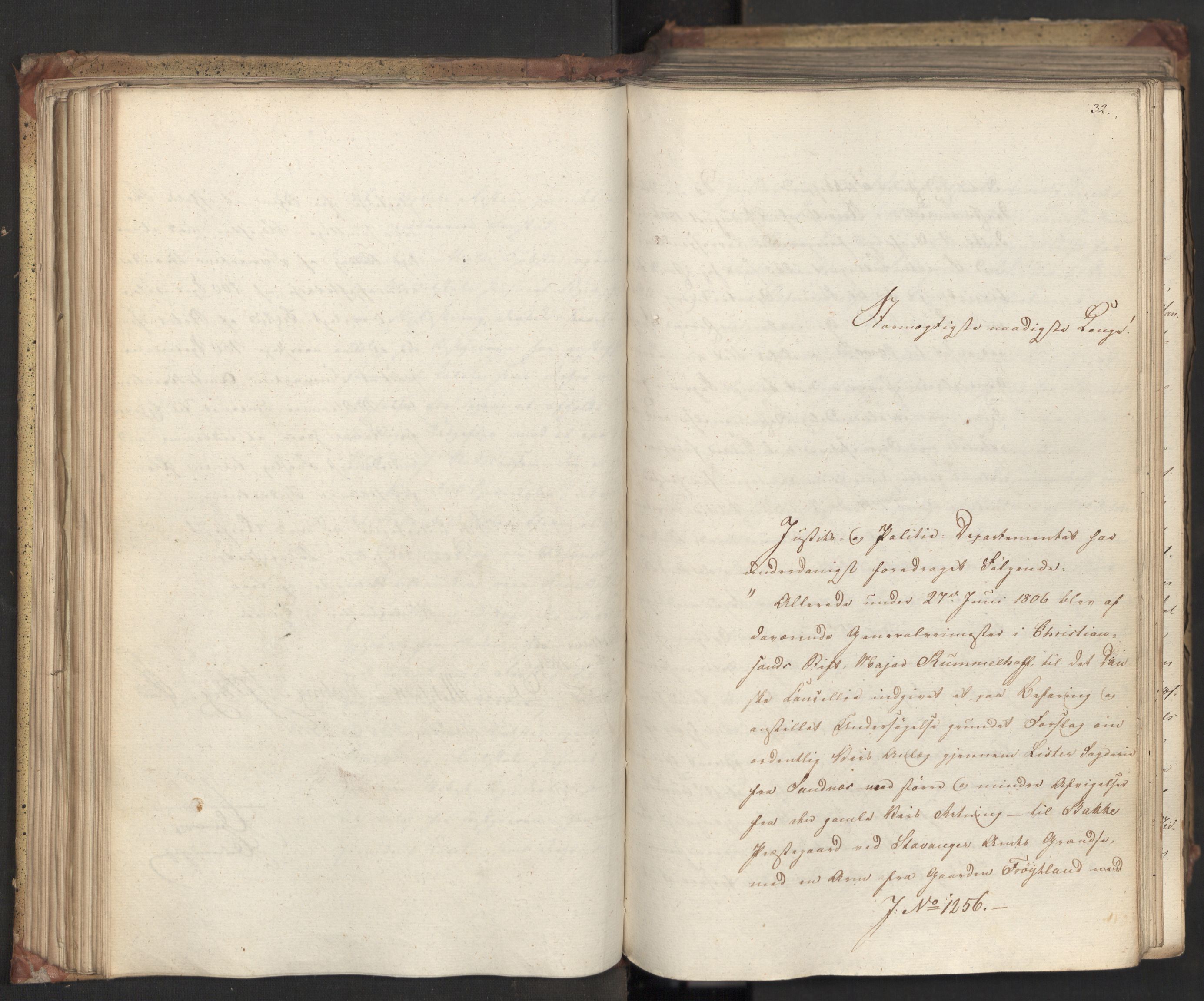 Statsrådsavdelingen i Stockholm, AV/RA-S-1003/D/Da/L0071: Regjeringsinnstillinger nr. 1222-1364, 1831, p. 105