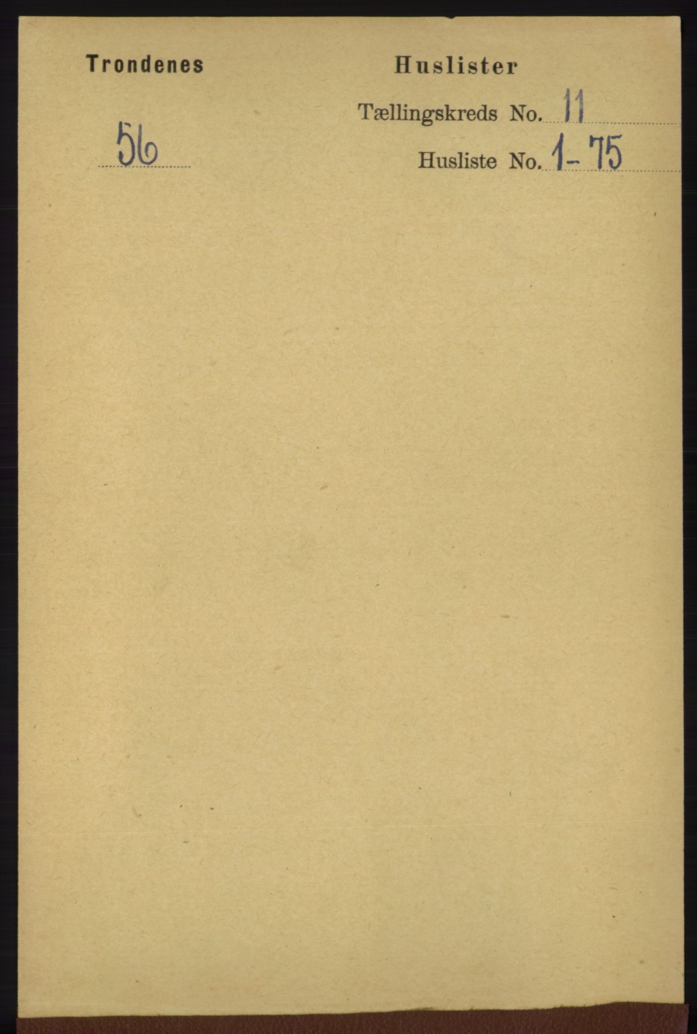 RA, 1891 census for 1914 Trondenes, 1891, p. 7922