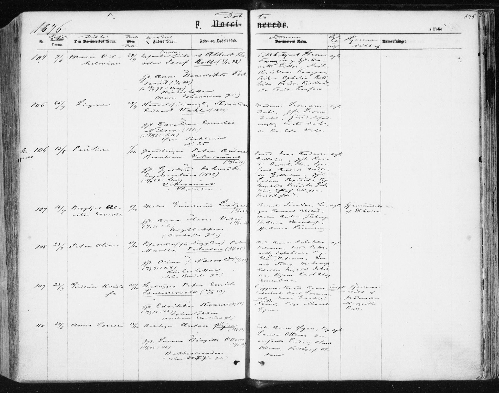 Ministerialprotokoller, klokkerbøker og fødselsregistre - Sør-Trøndelag, AV/SAT-A-1456/604/L0186: Parish register (official) no. 604A07, 1866-1877, p. 675