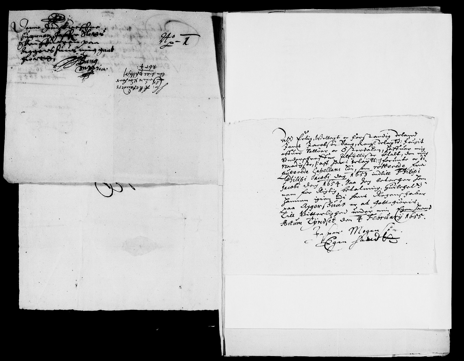 Rentekammeret inntil 1814, Reviderte regnskaper, Lensregnskaper, AV/RA-EA-5023/R/Rb/Rba/L0226: Akershus len, 1653-1656