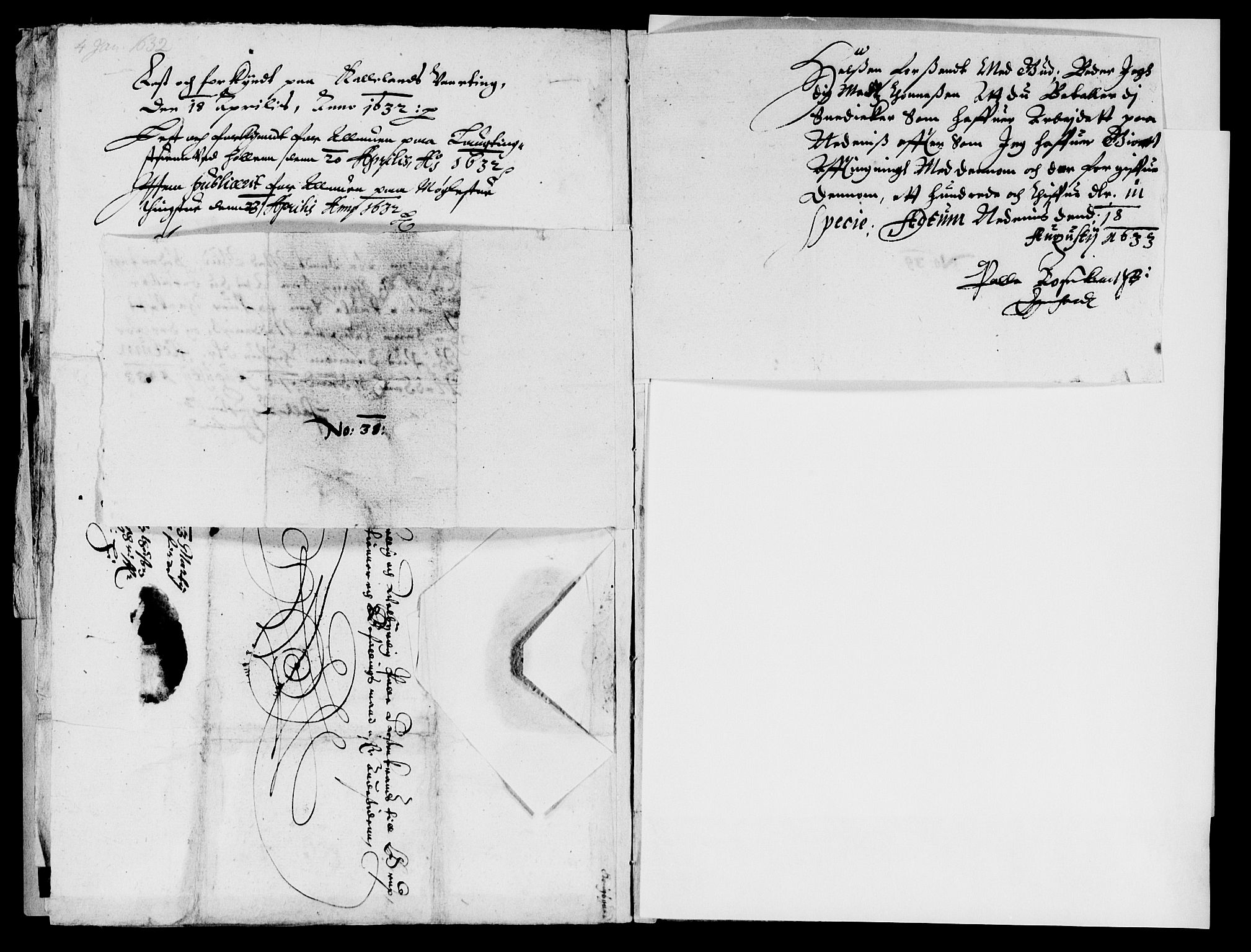 Rentekammeret inntil 1814, Reviderte regnskaper, Lensregnskaper, AV/RA-EA-5023/R/Rb/Rbq/L0022: Nedenes len. Mandals len. Råbyggelag., 1632-1634