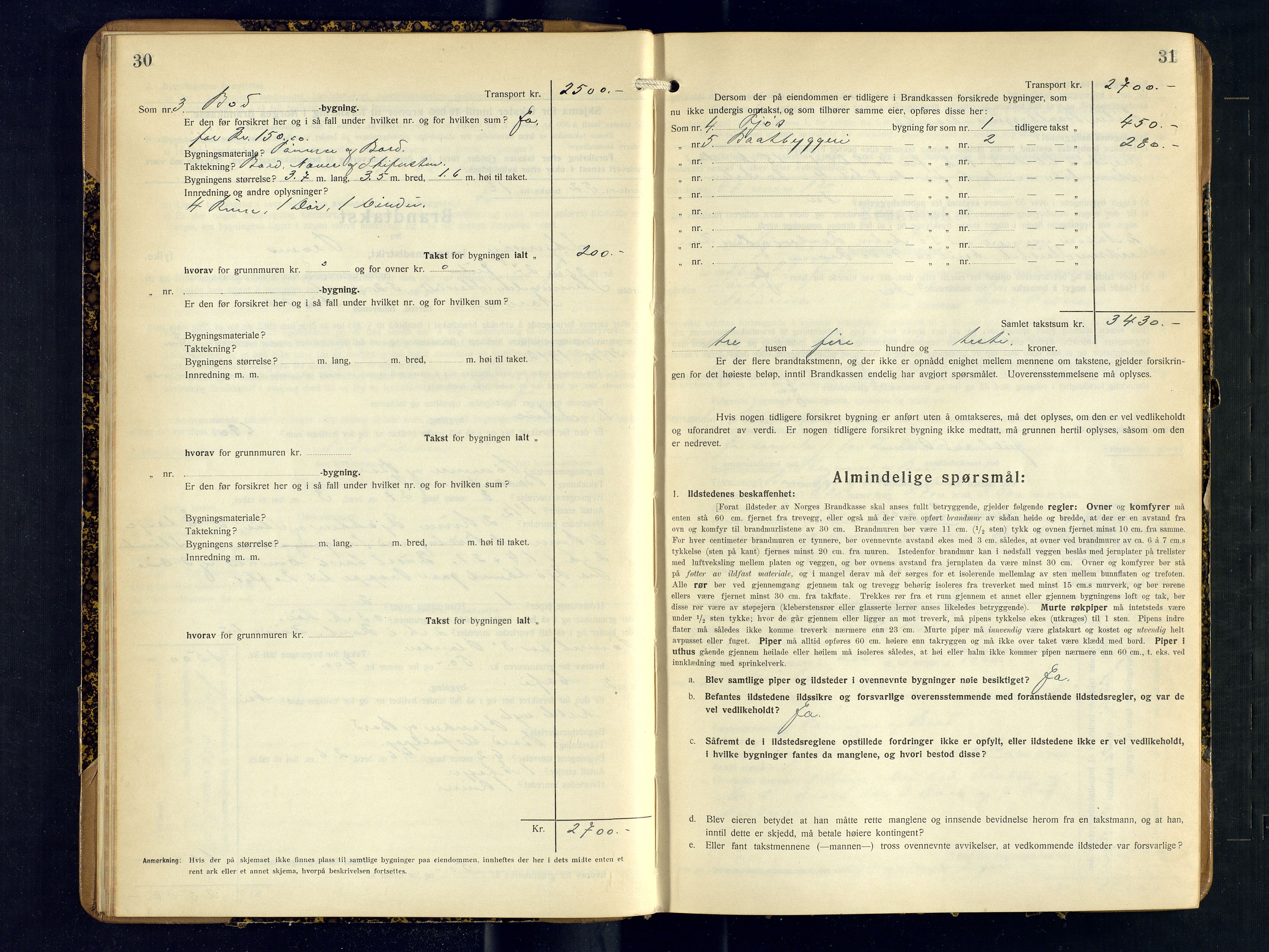 Skjervøy lensmannskontor, AV/SATØ-SATØ-63/F/Fu/Fub/L0260: Branntakstprotokoll (S), 1926-1927, p. 30-31